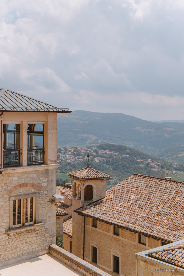 view from citta de san marino over the countryside