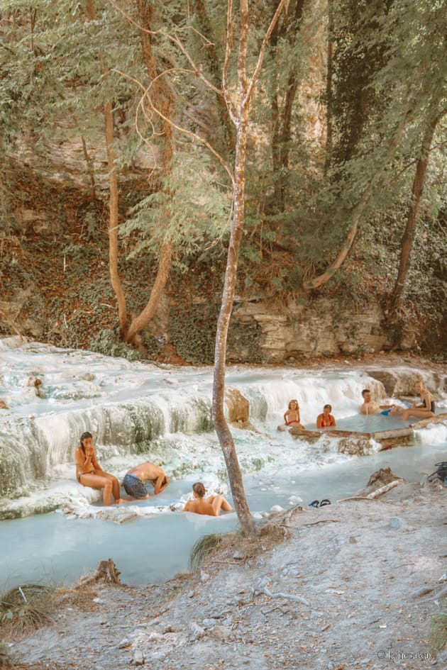 Bagni San Filippo hot springs near manciano tuscany