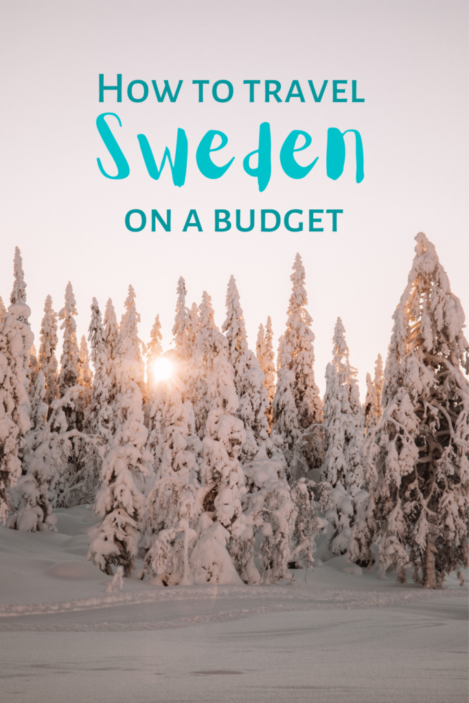 Sweden on a budget Pinterest pin