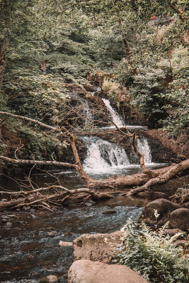 Hallamölla Waterfall in Österlen, Skåne, Sweden