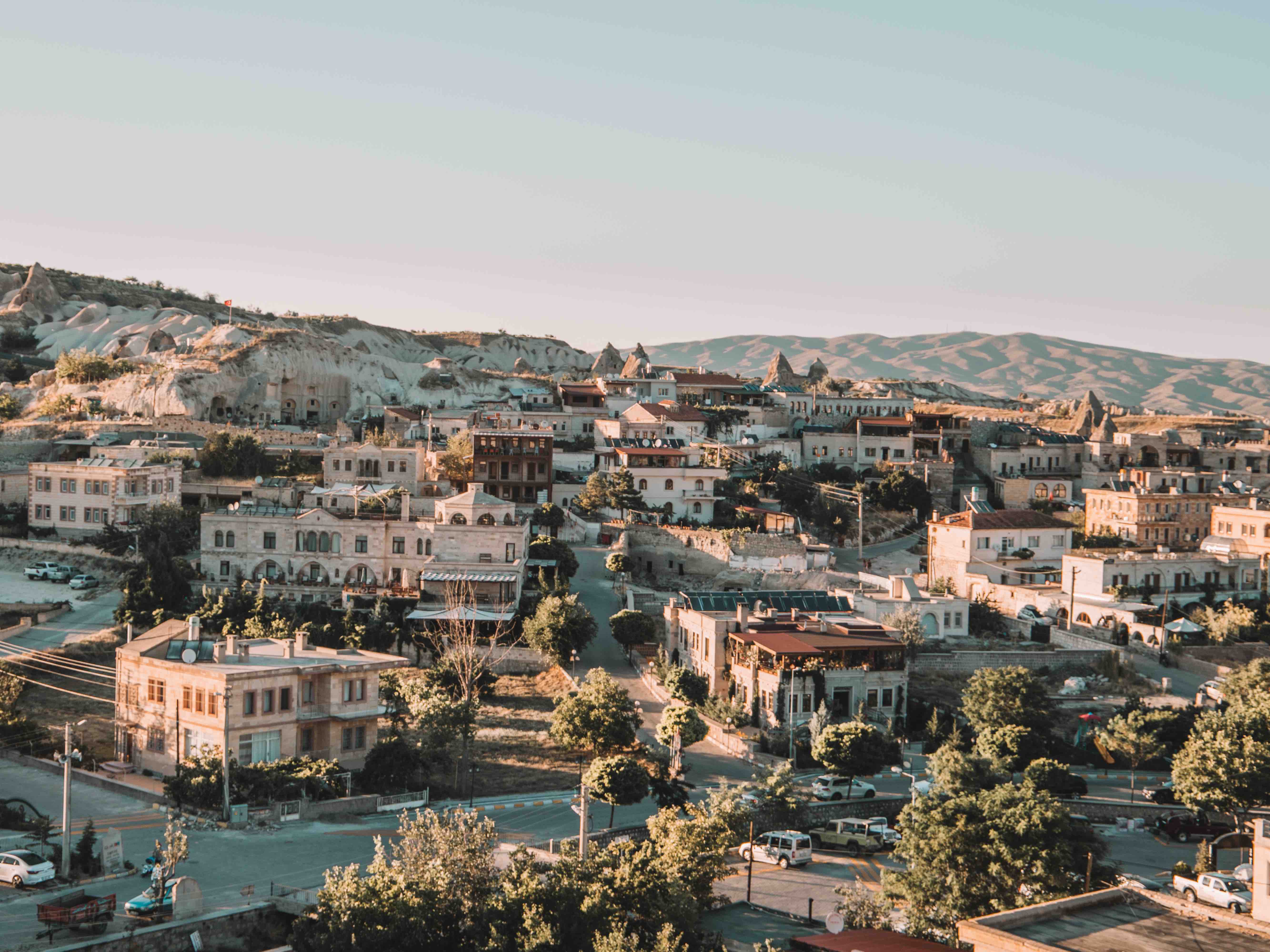 View over cappadocia turkey