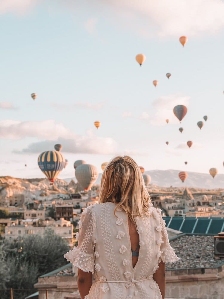 Hot air balloons in cappadocia