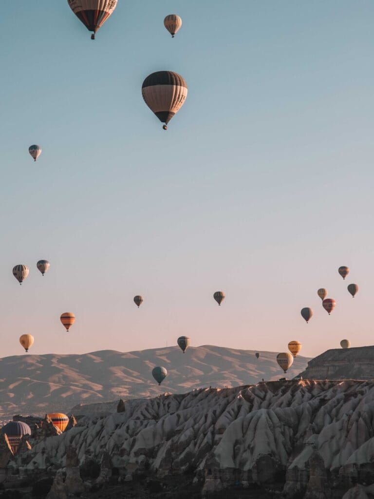 turkey view from hot air balloon