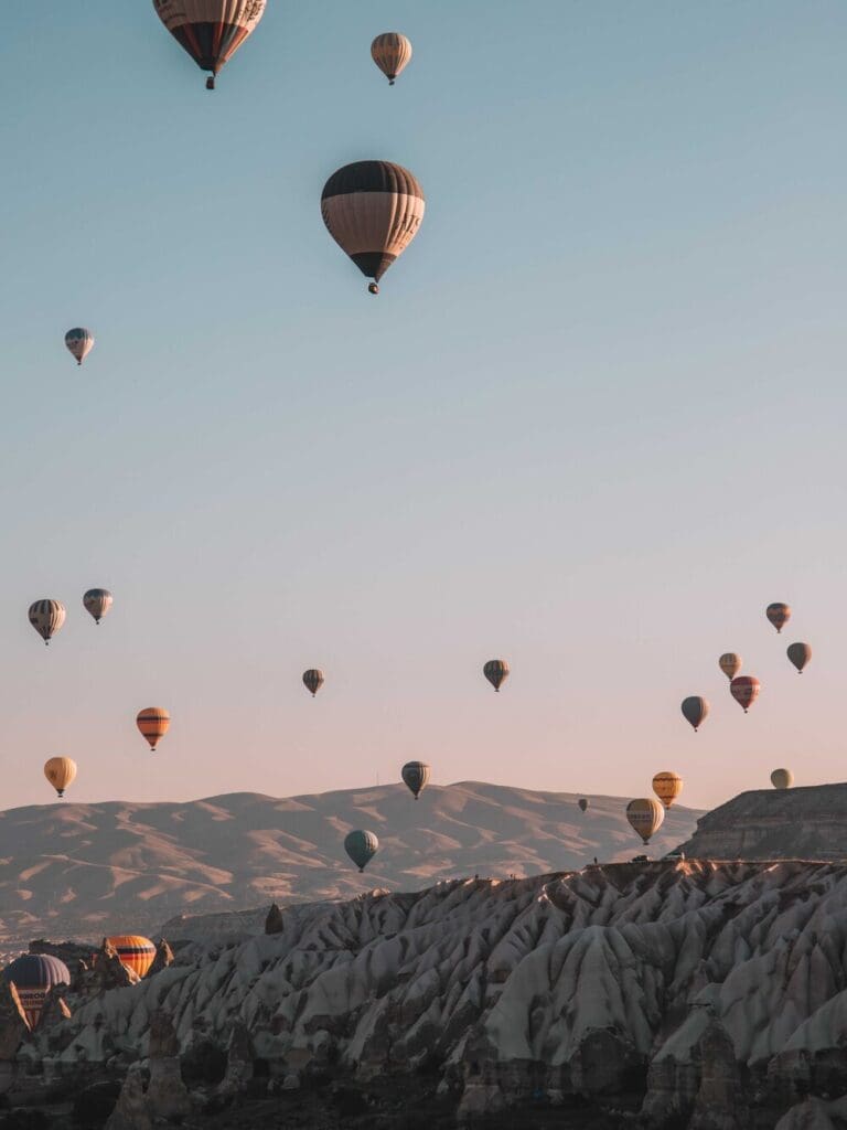 turkey view from hot air balloon