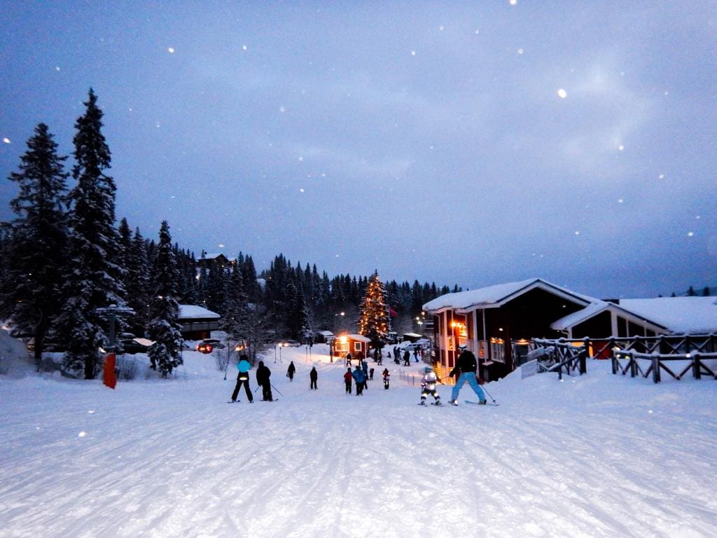 åre skiing in winter in sweden