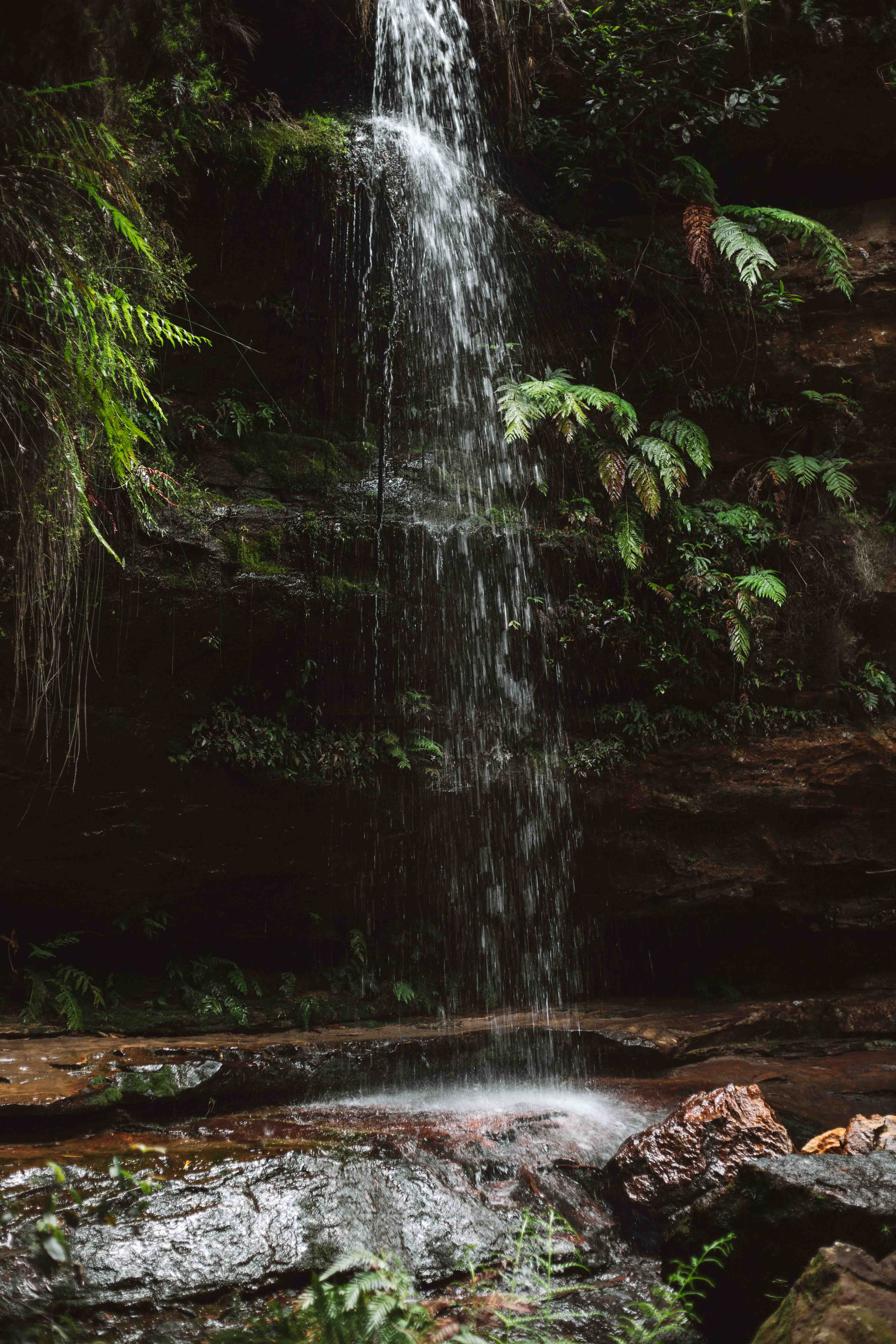 grand canyon walk blue mountains waterfall