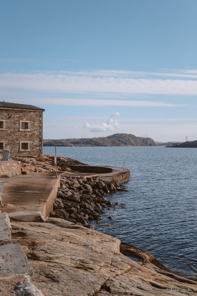 badplats swimming spot marstrand island