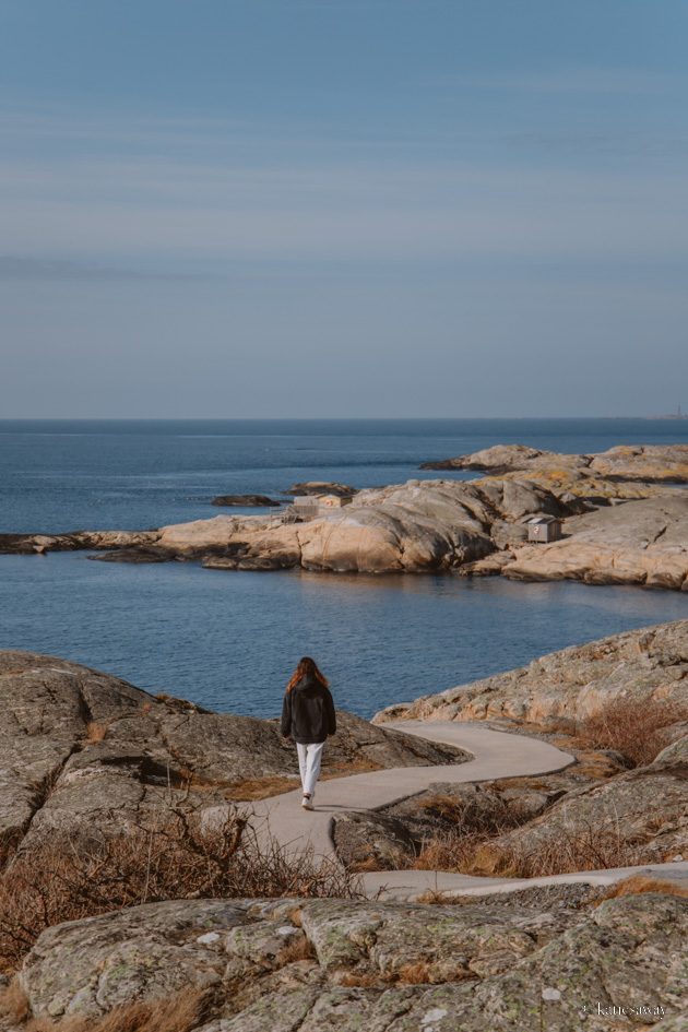 The walking trail around Marstrand island