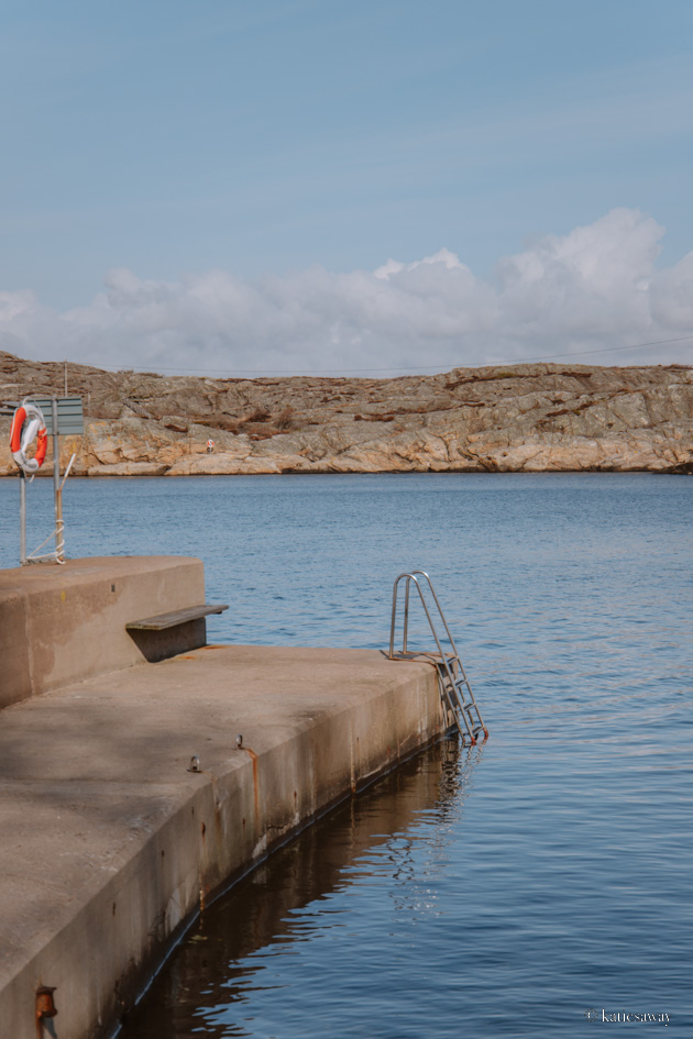 badplats swimming spot marstrand island