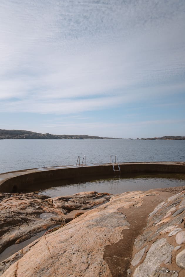 badplats swimming spot marstrand island