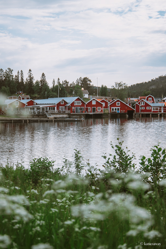 The village of Norrfallsvik on swedens high coast