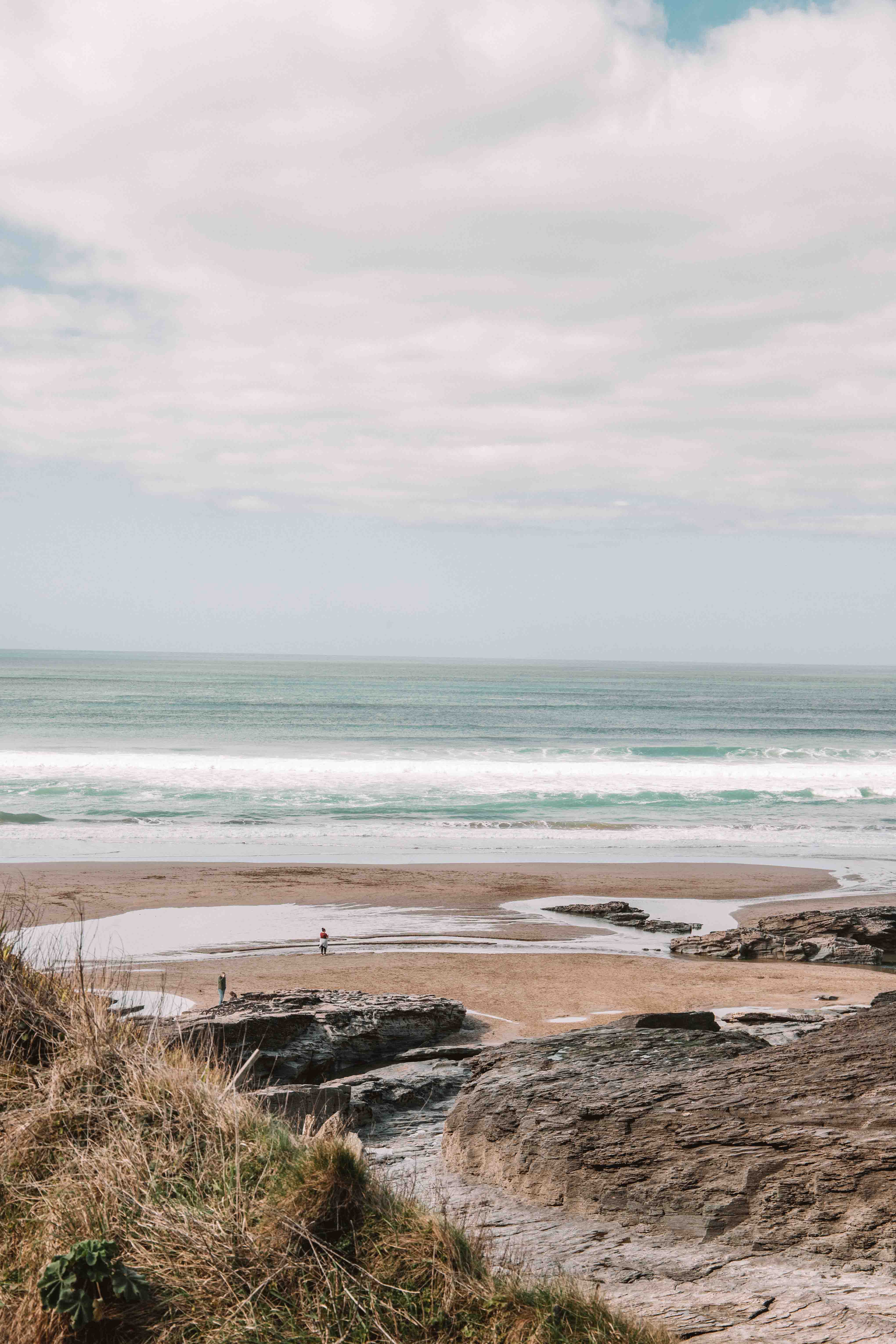 beach inlet trebarwith cornwall