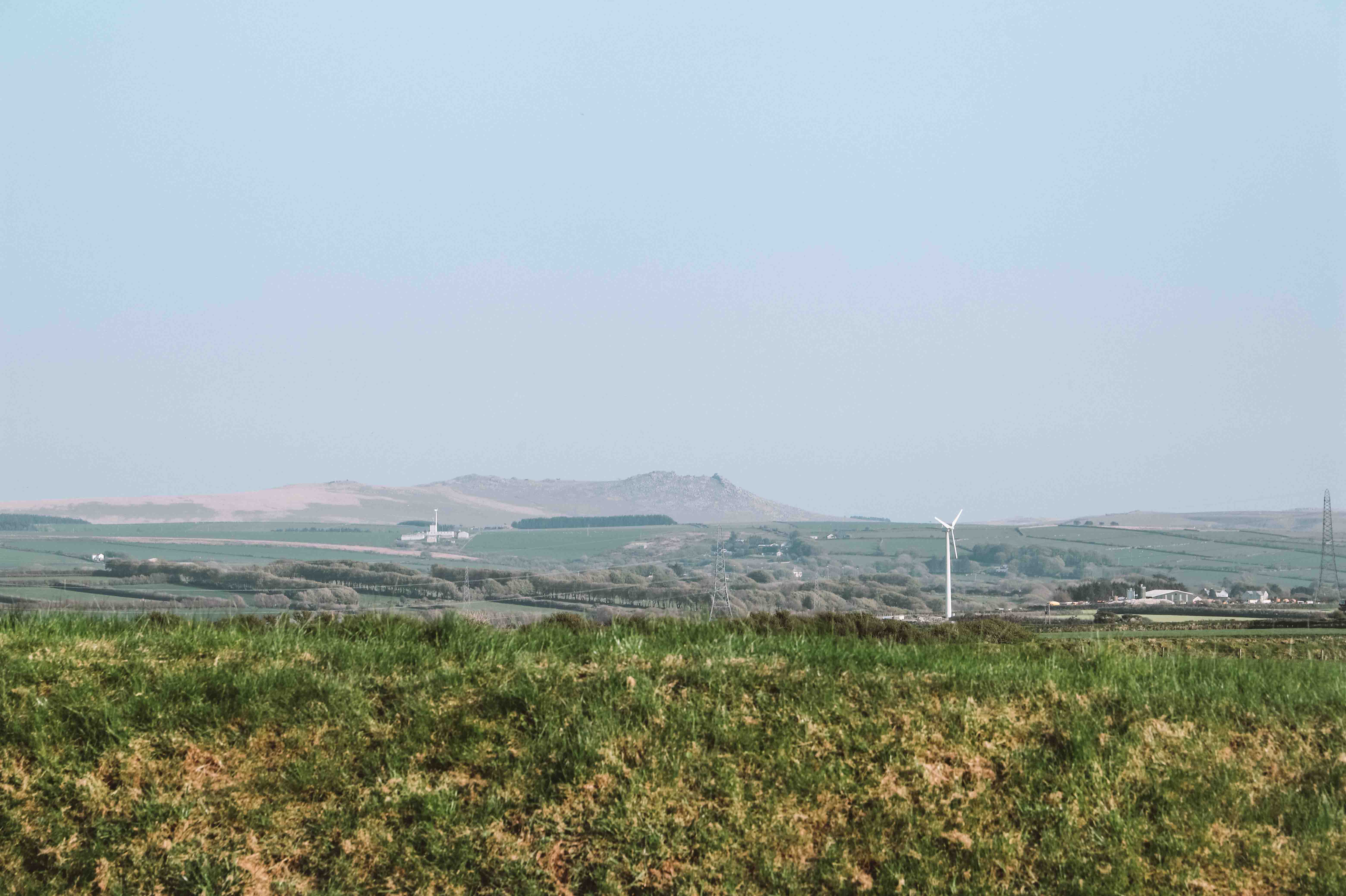 view from boscastle farm shop