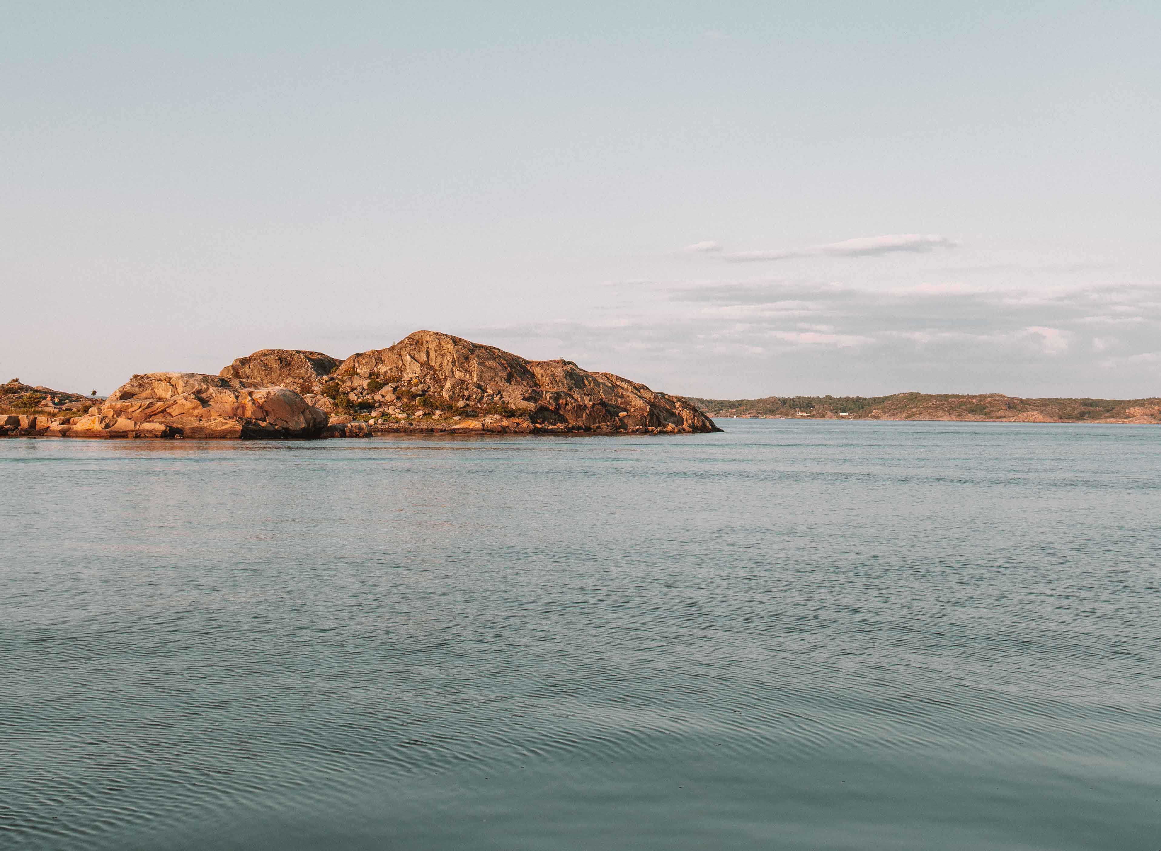 swimming on dyrön island west sweden