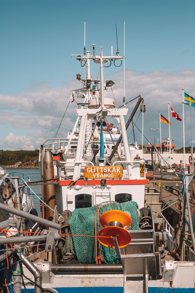 a fishing boat in vrångö harbour
