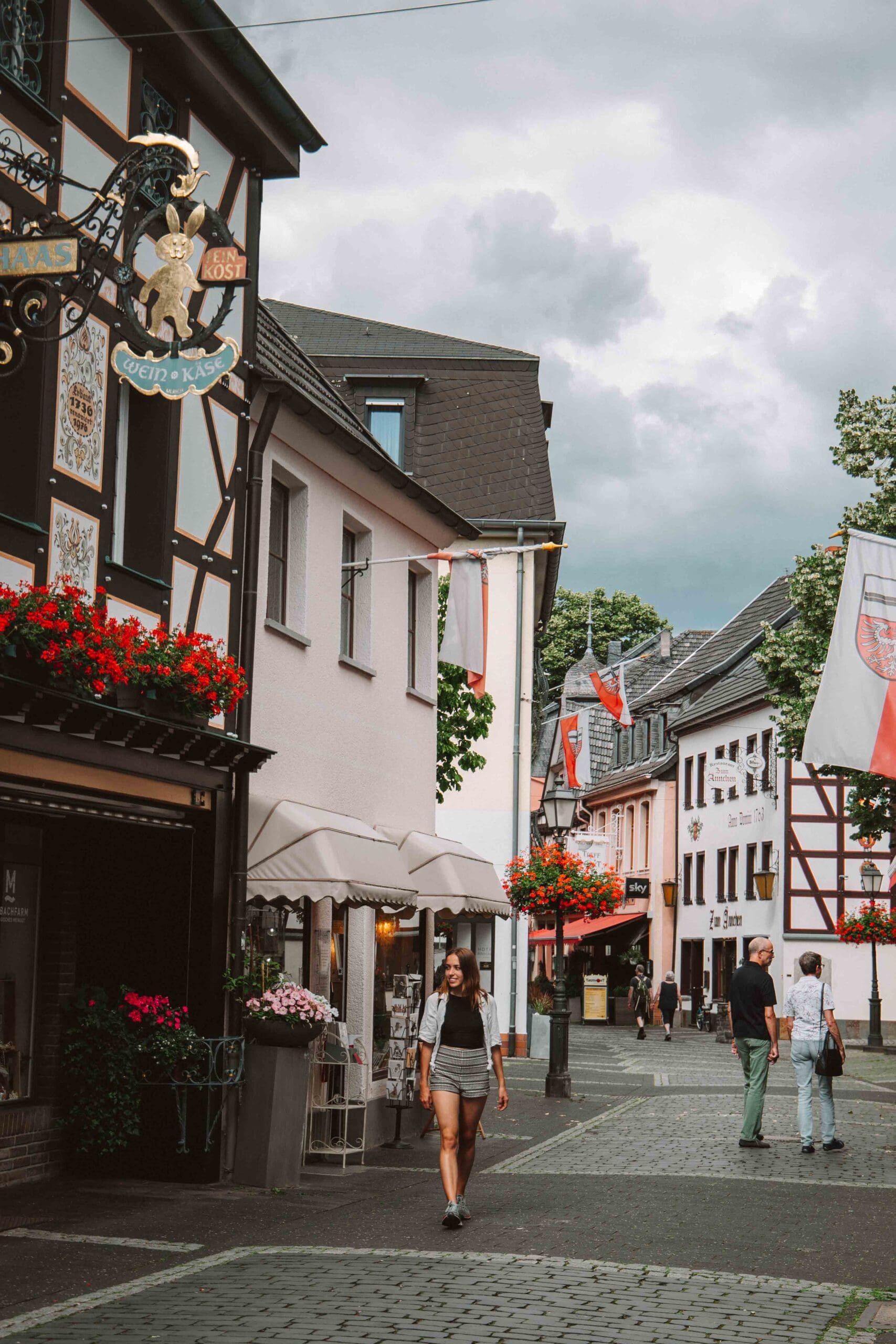 ahrweiler main road in the old town