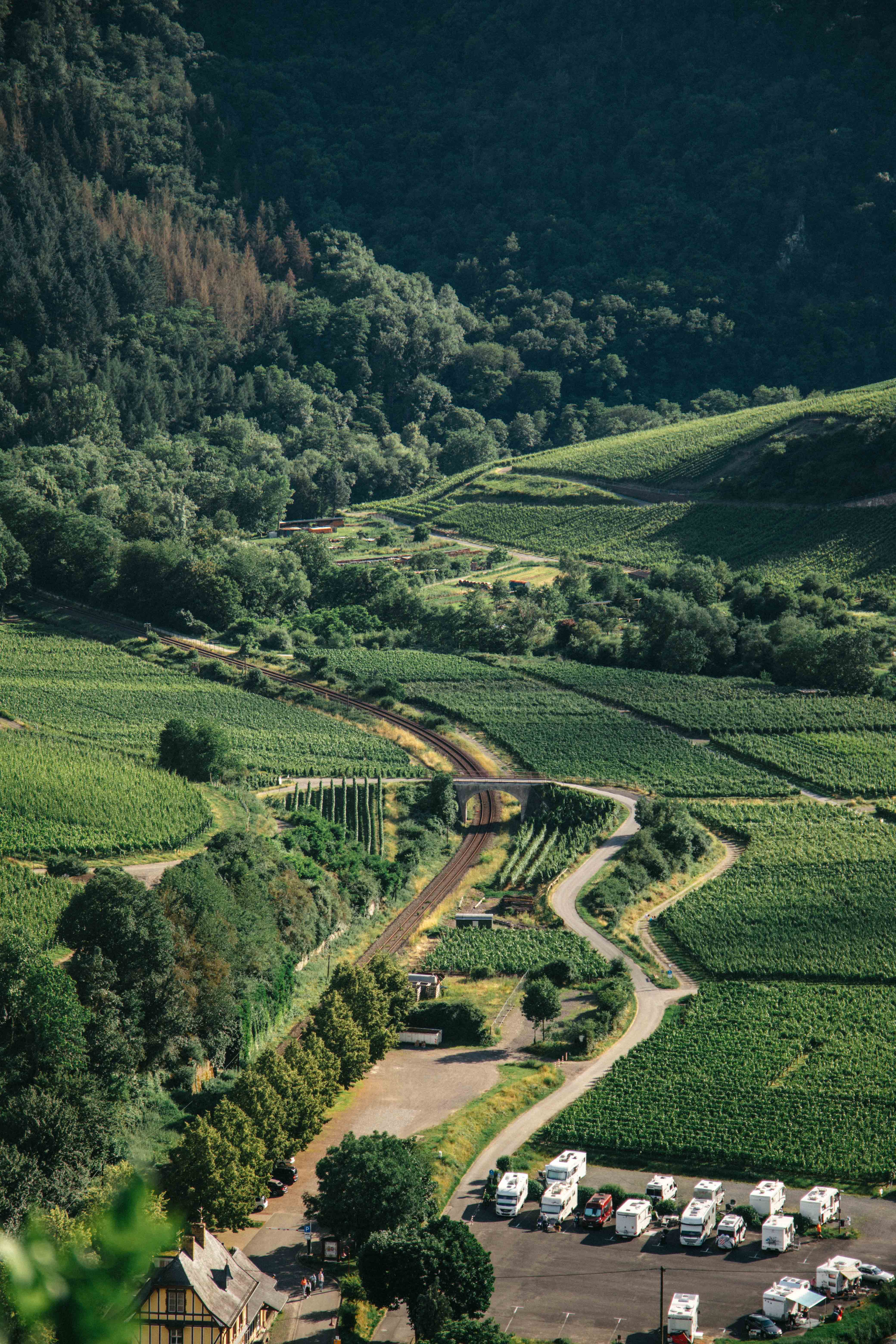 ahr valley view over maysloß from ahrsteig