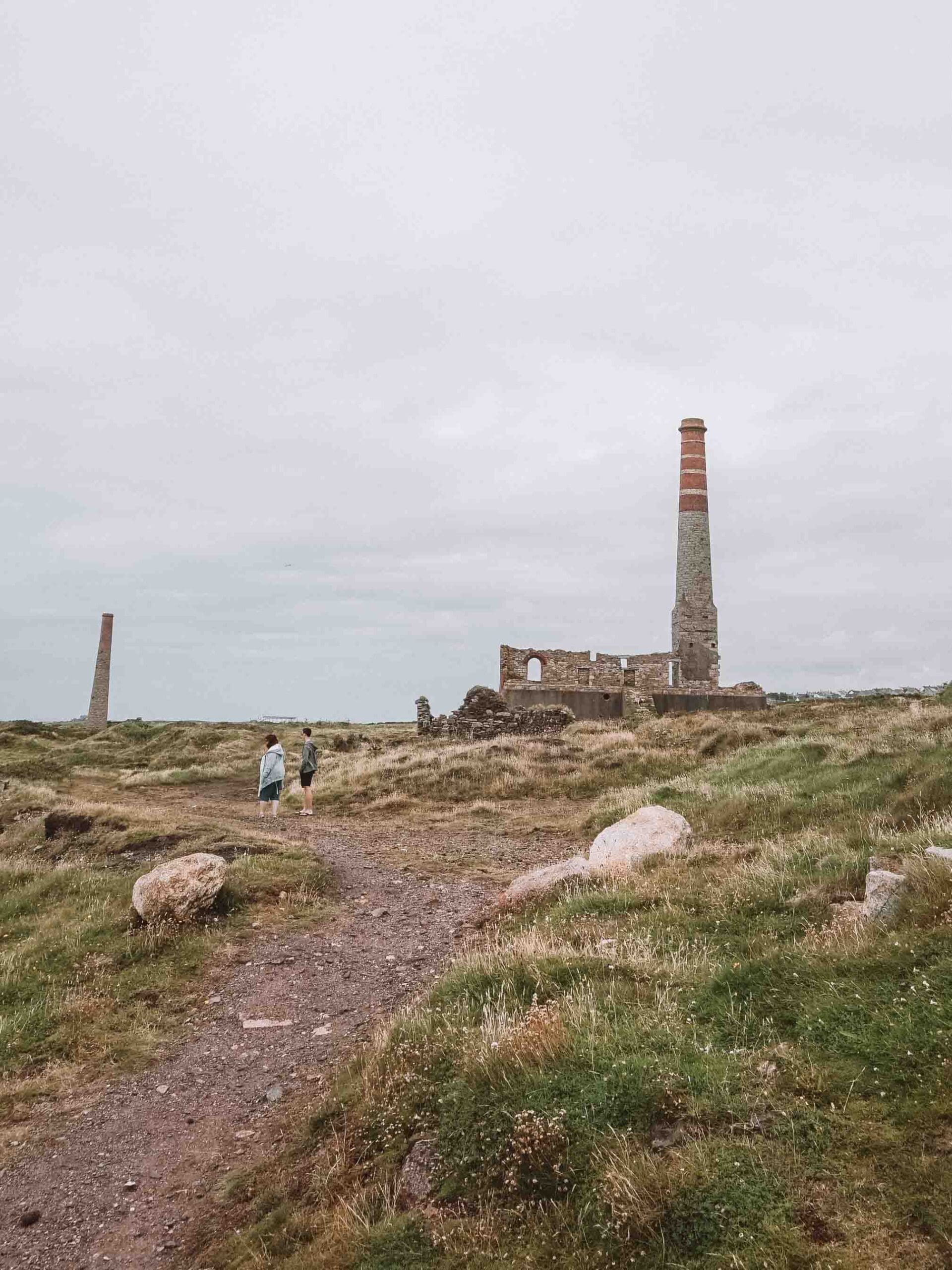 mine on the cliffs in cornwall