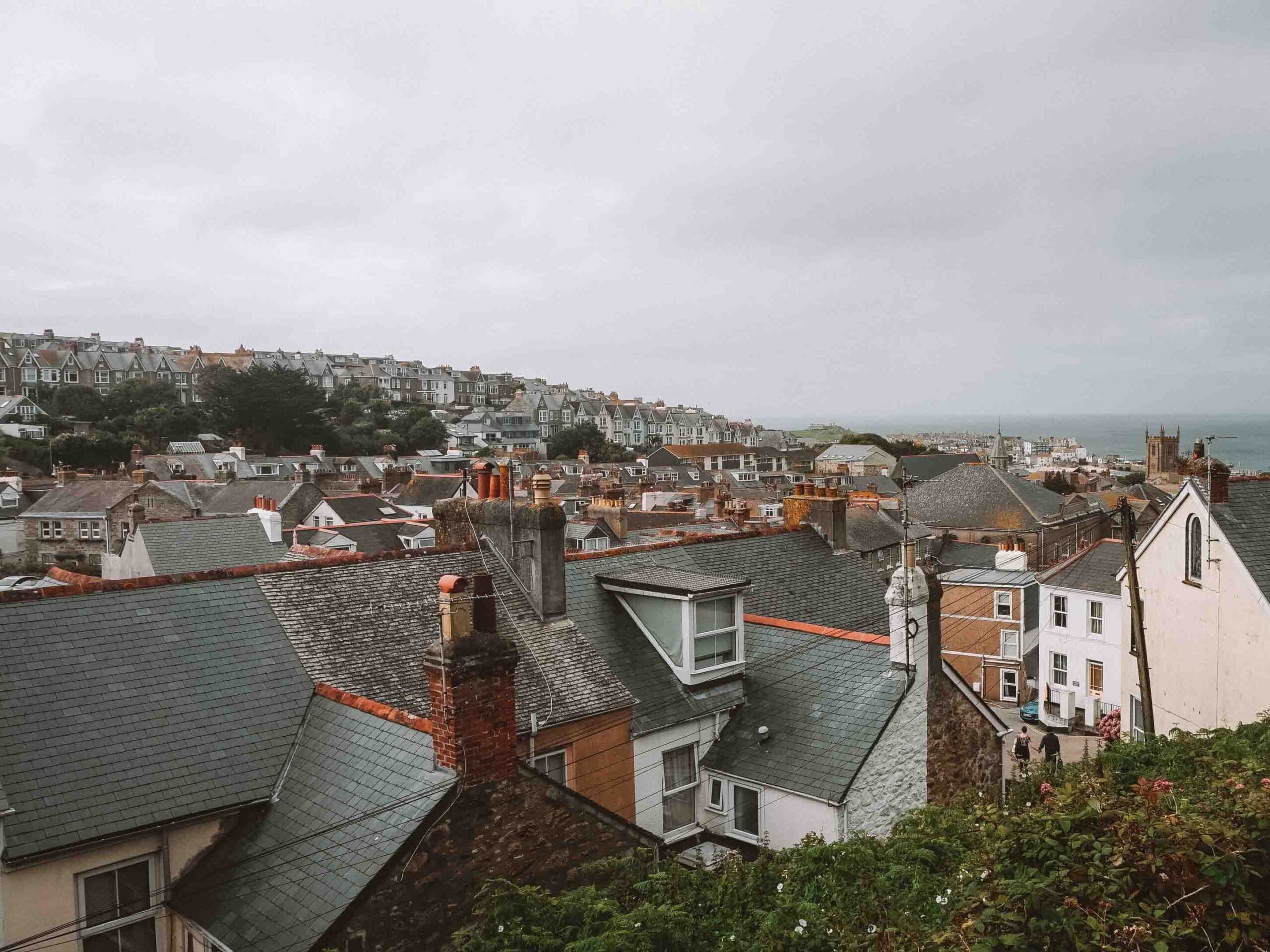 st ives panorama, cornwall