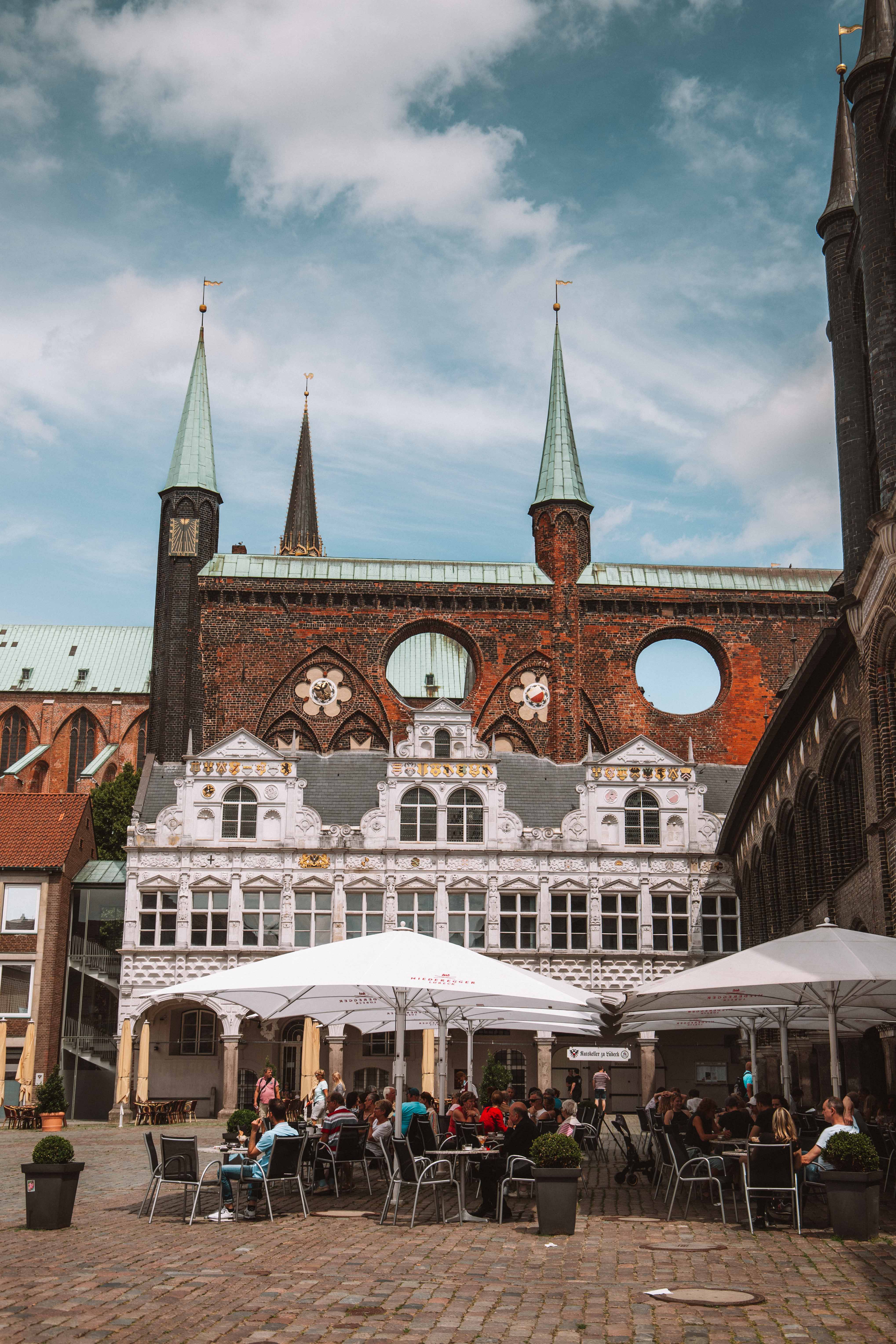 Lübeck town hall in the altstatd