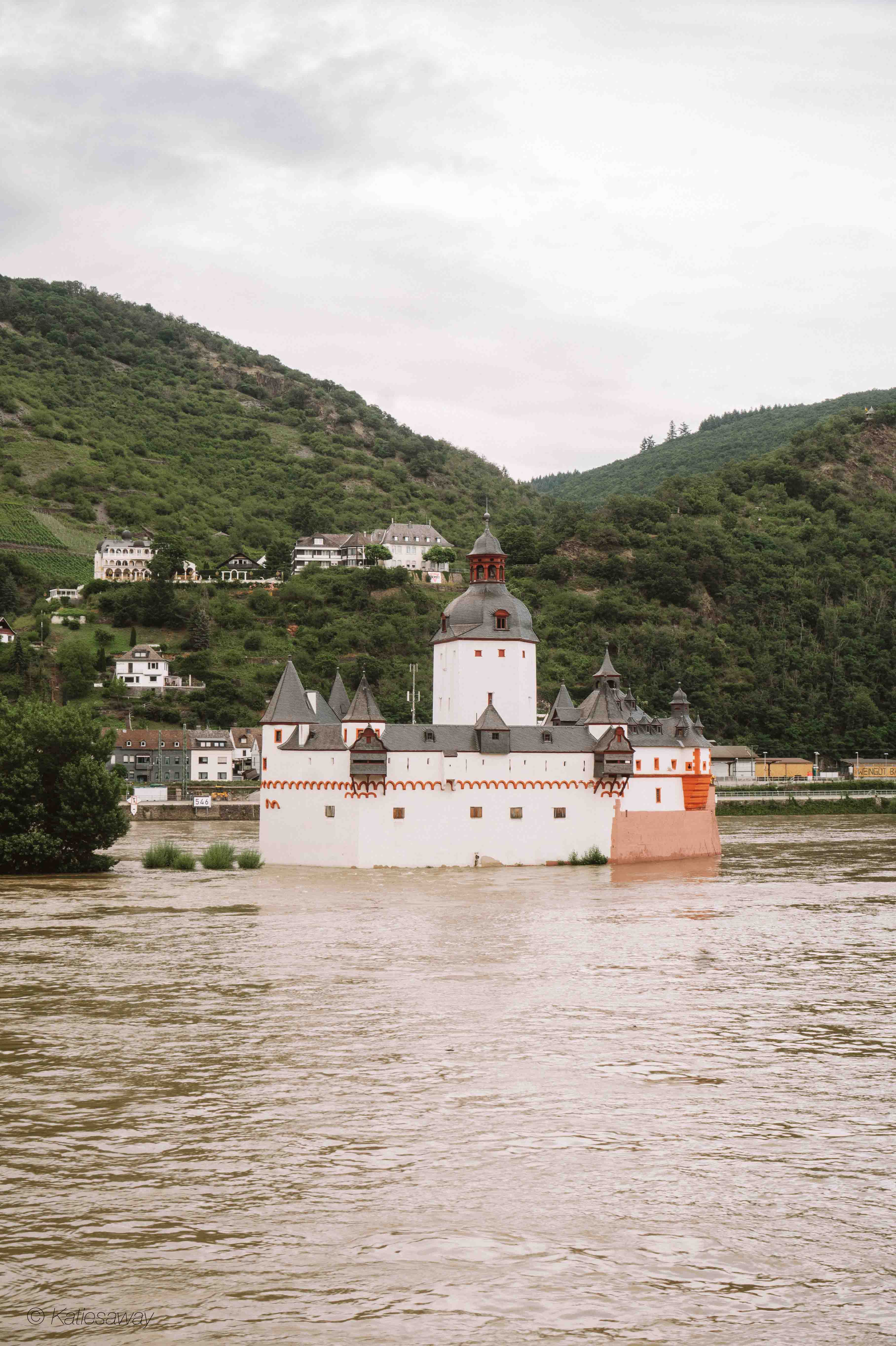 Pfalzgrafenstein Castle on the rhine river