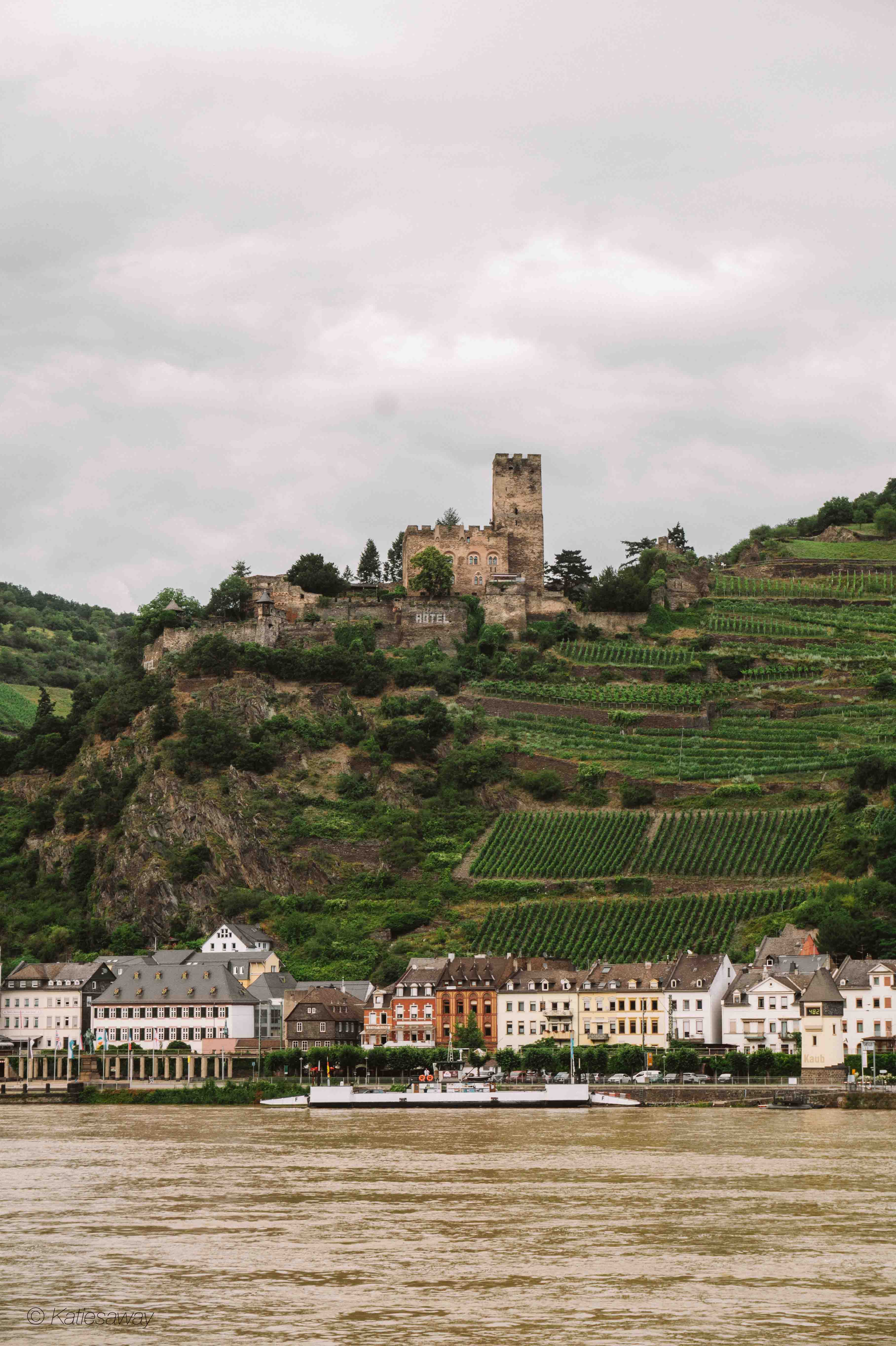 view from Pfalzgrafenstein Castle