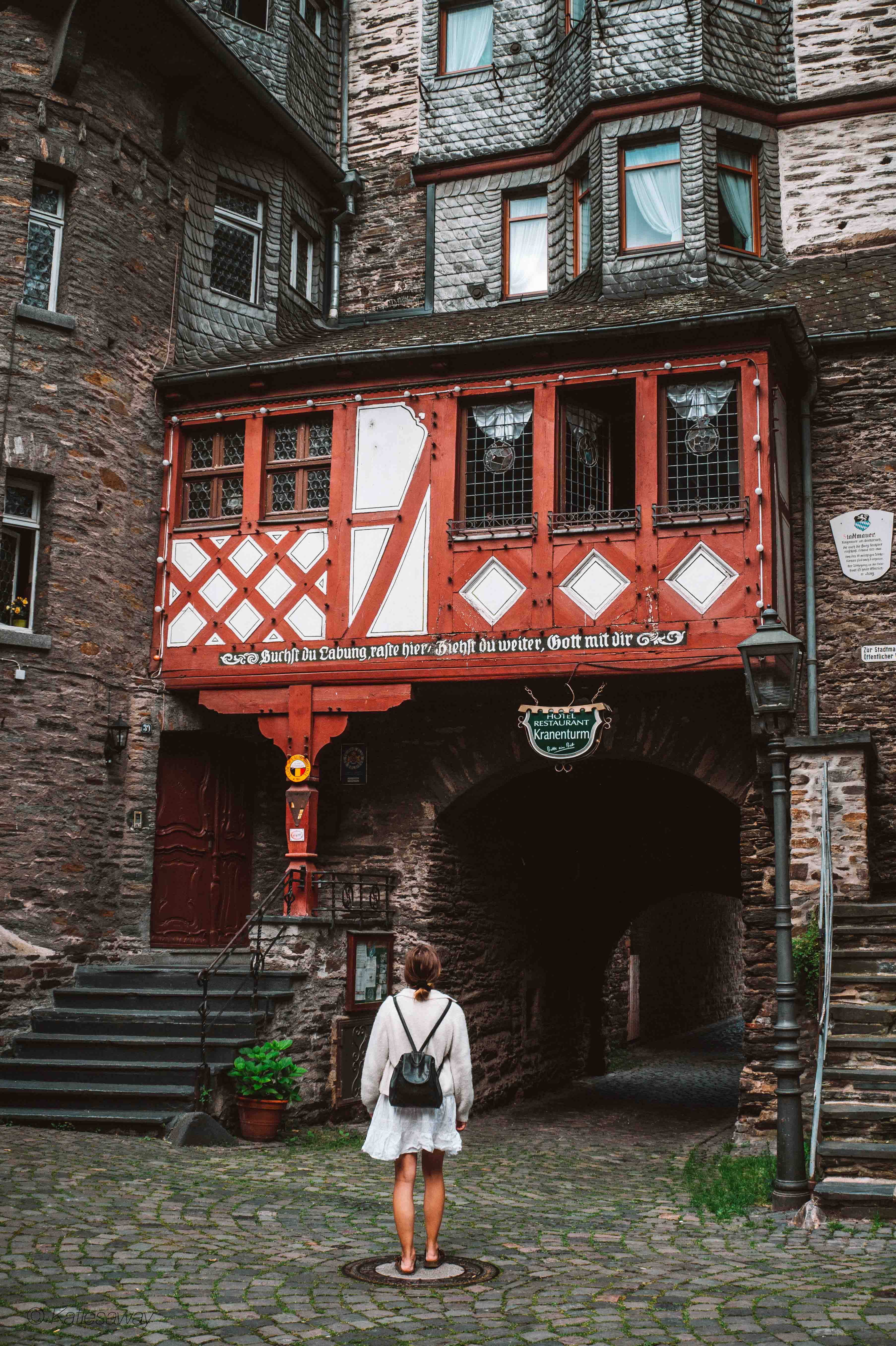 old half timber house in bacharach