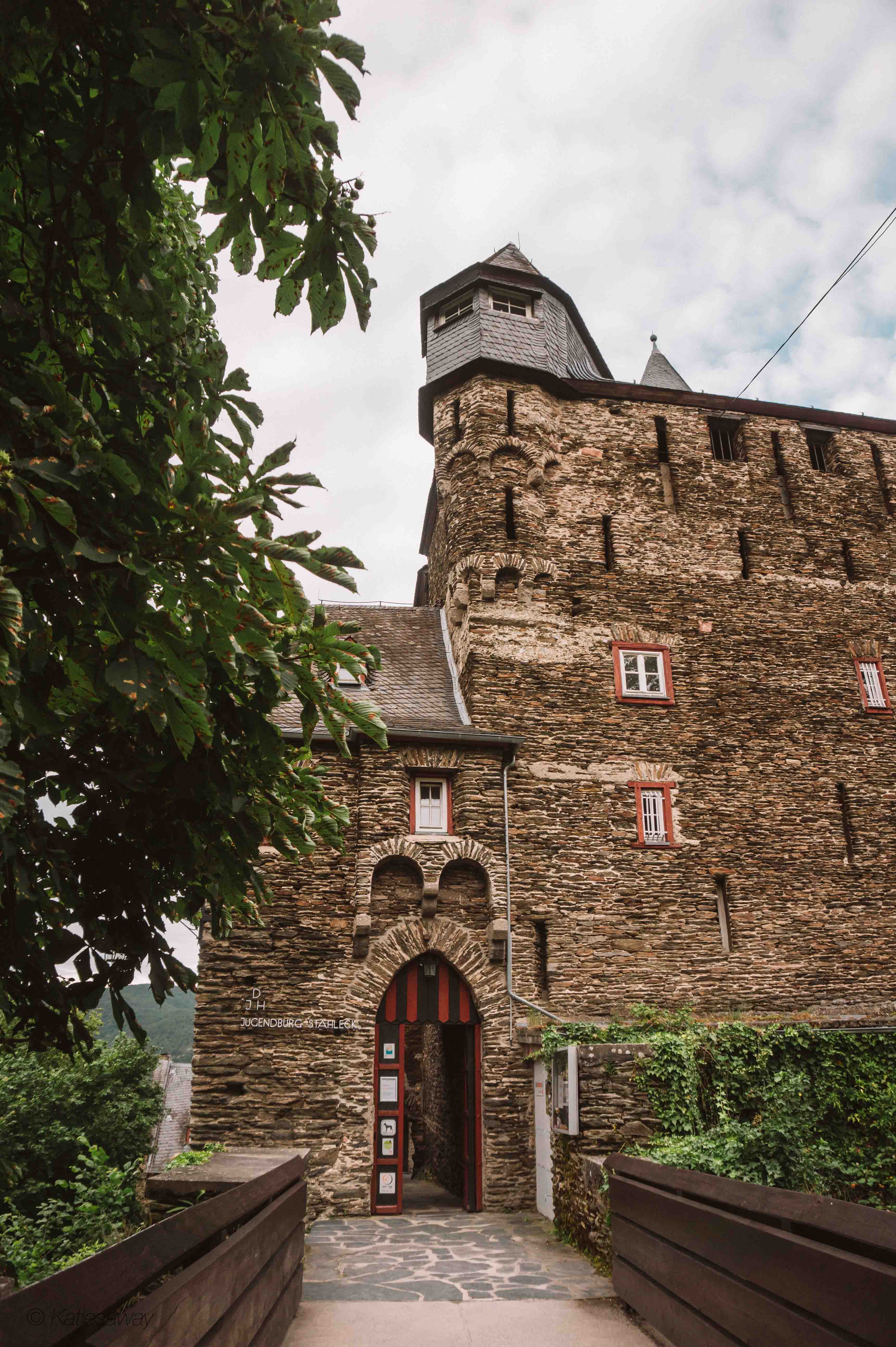 the entrance to burg stahleck, bacharach