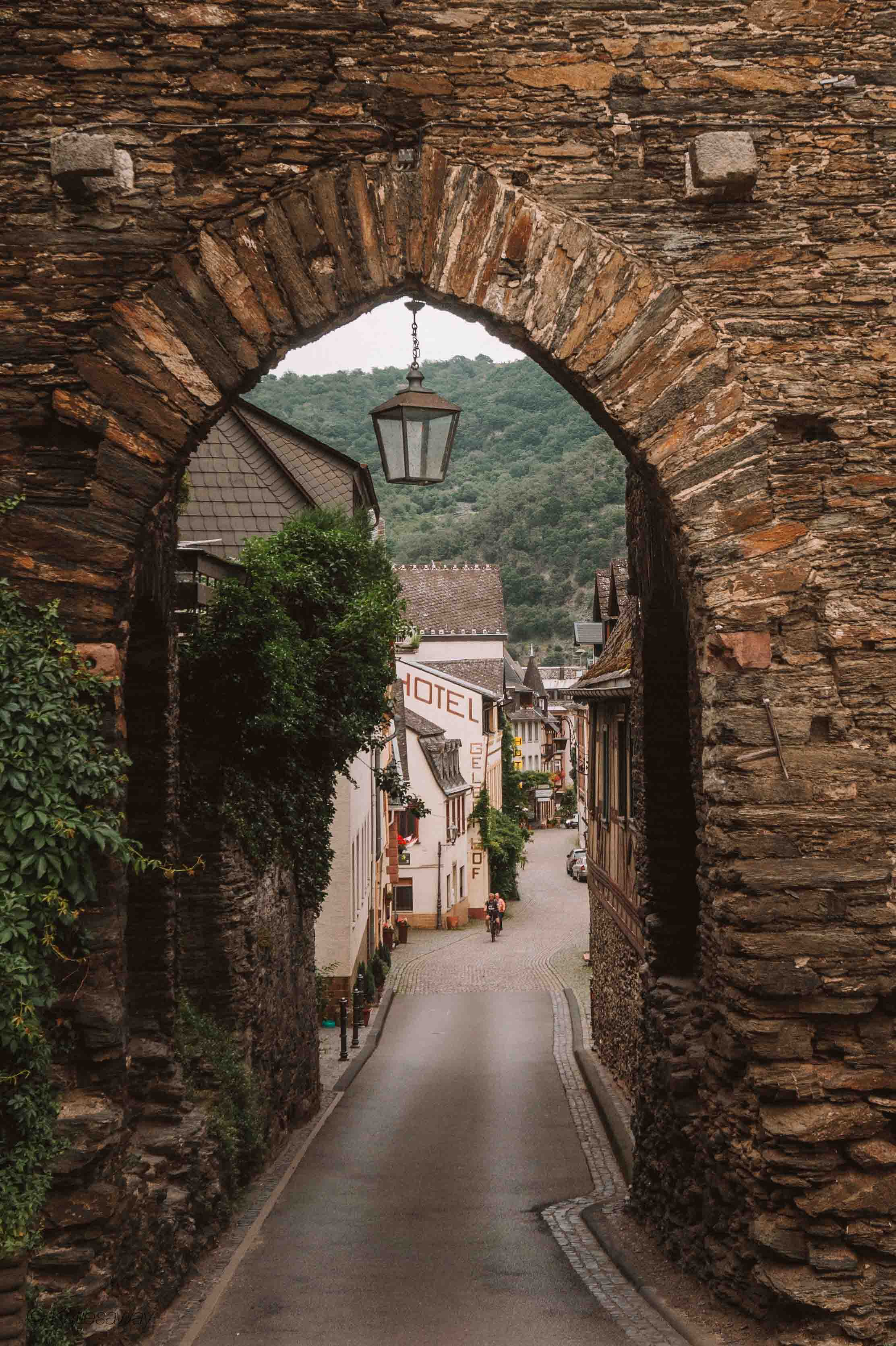 Marktturm, bacharach, rhine river germany