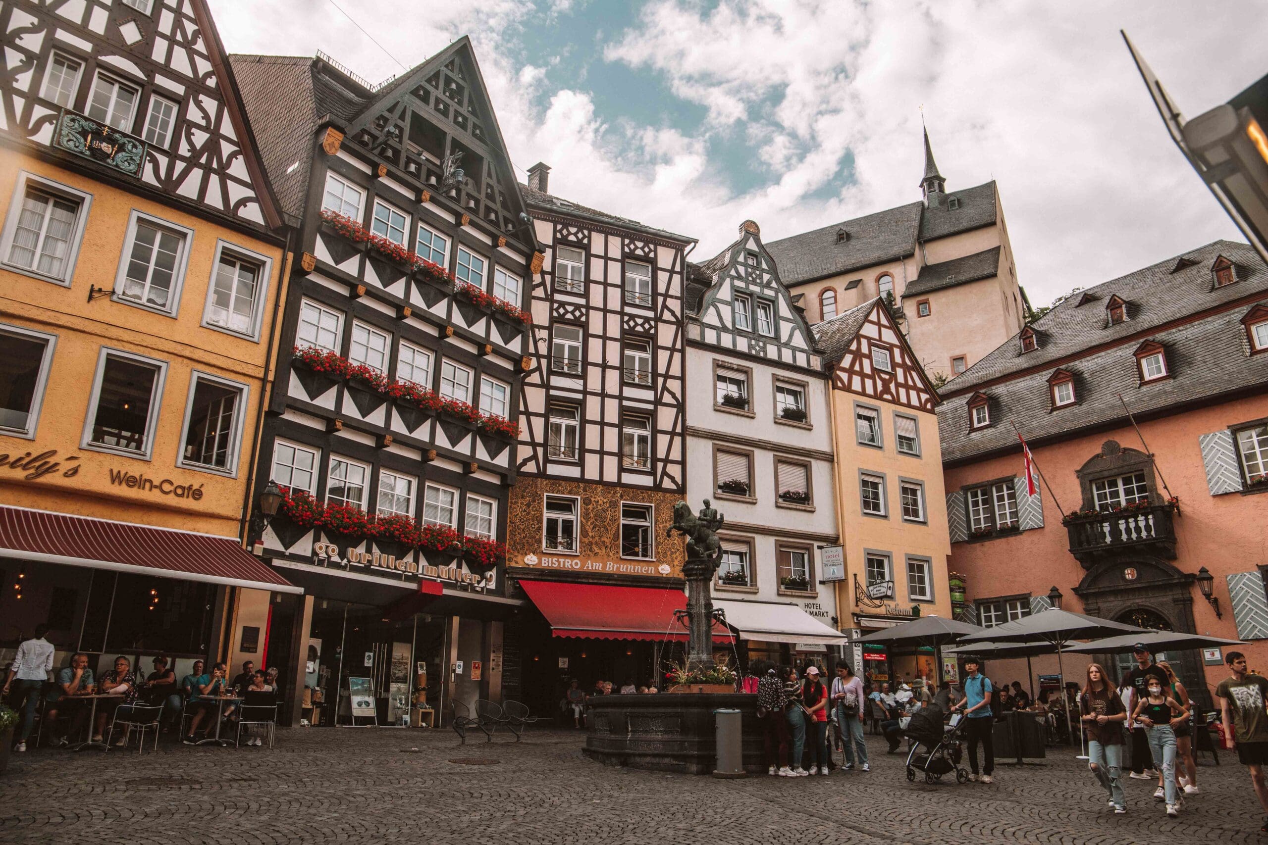 old square in cochem, mosel valley