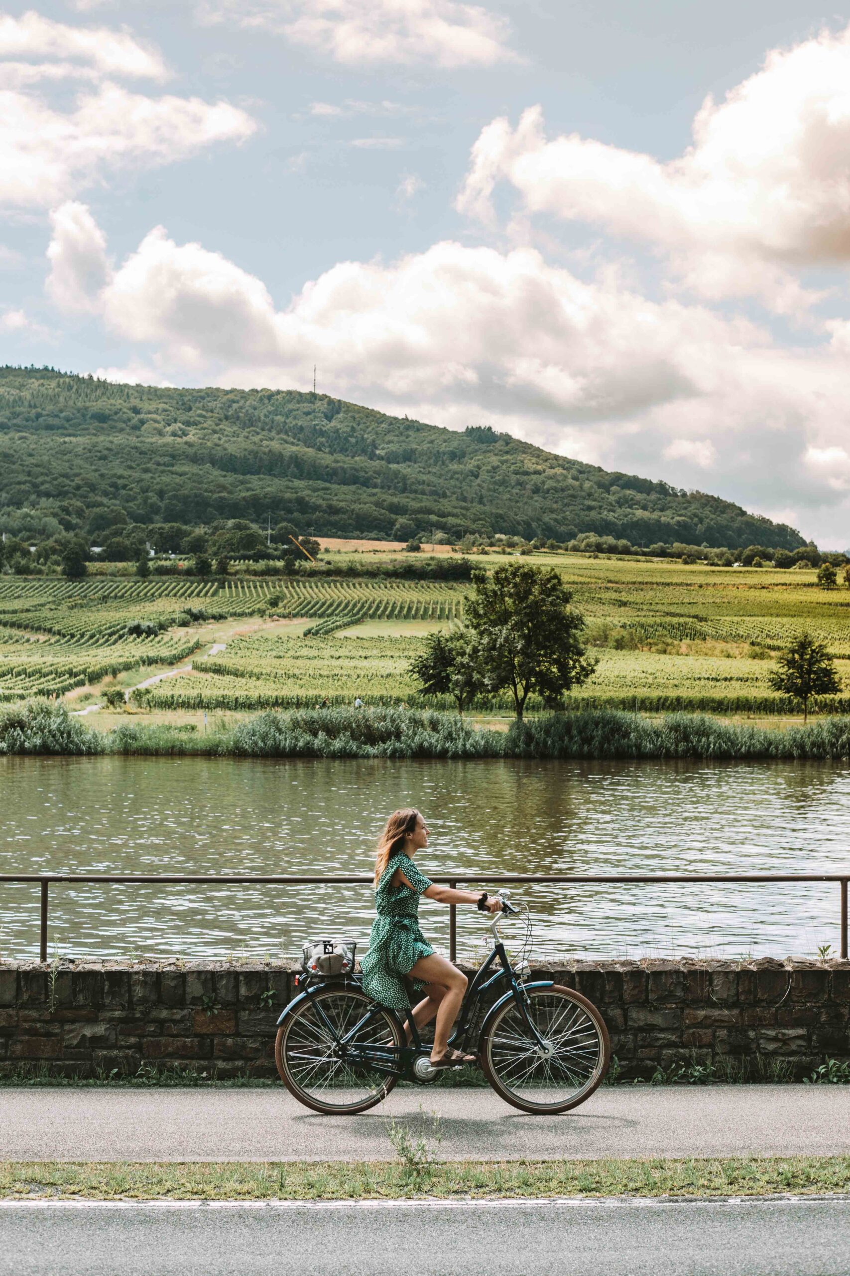 cycling along the moselle river