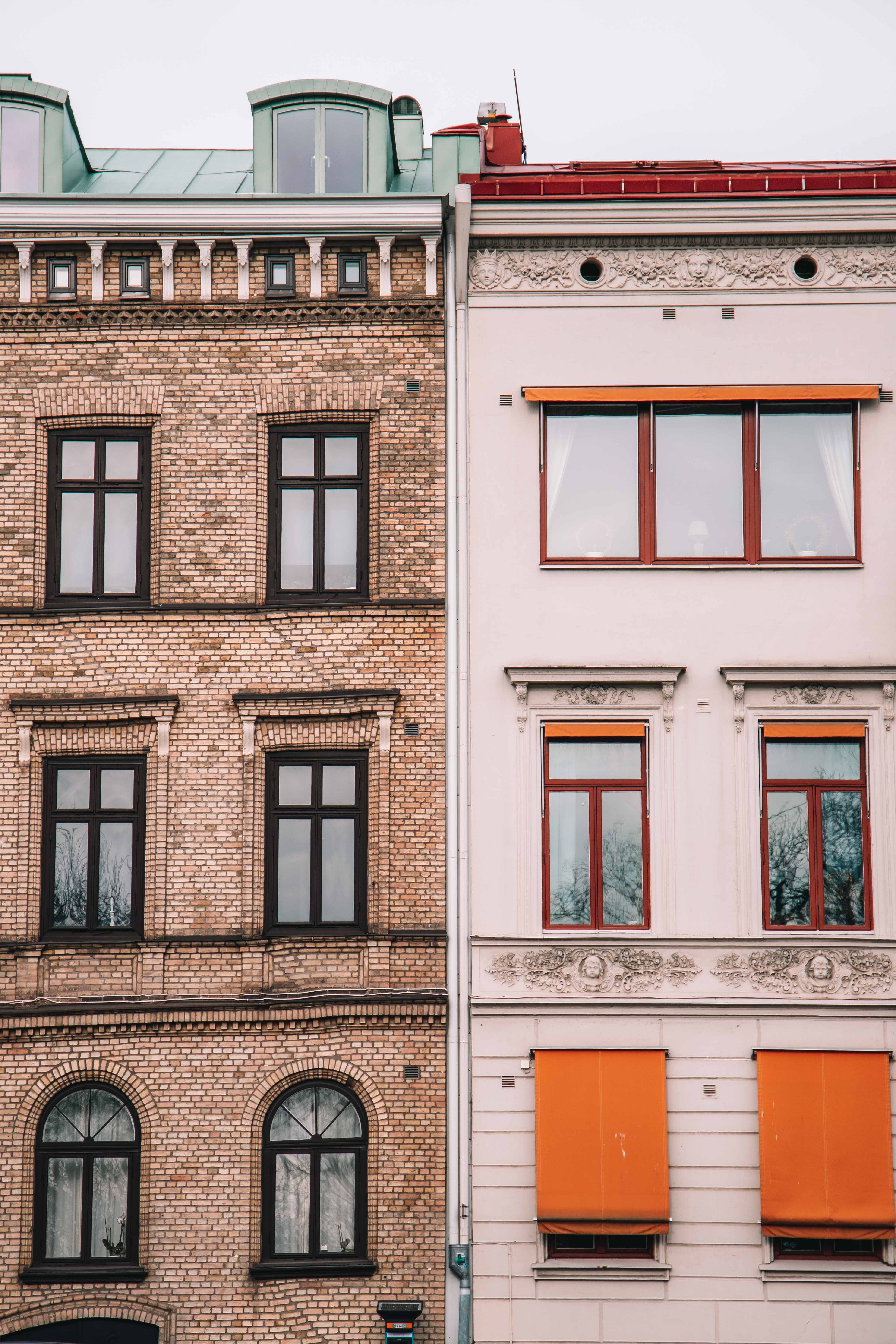 parallel houses on Linnégatan, Göteborg