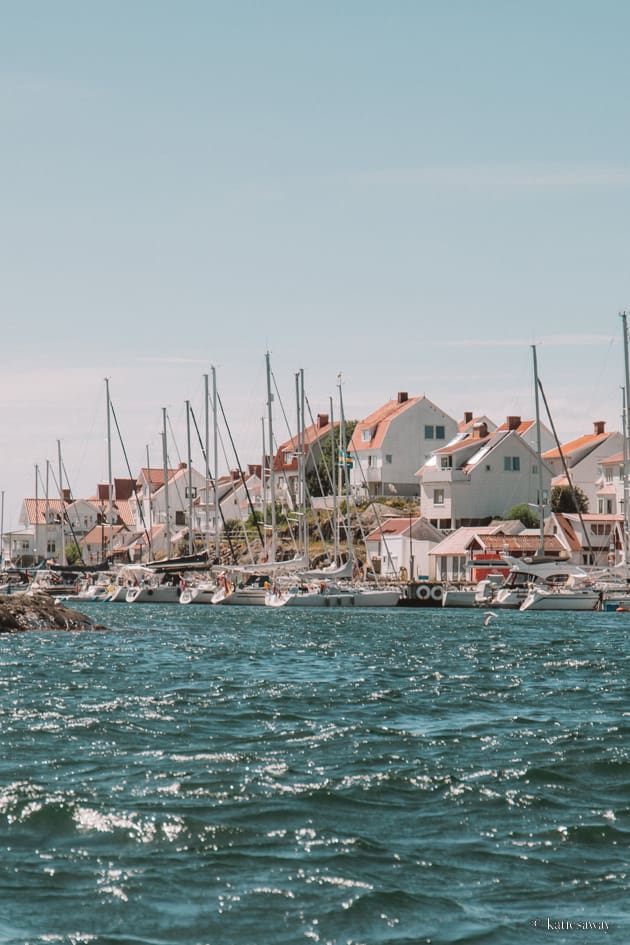 The view when sailing into åstol harbour