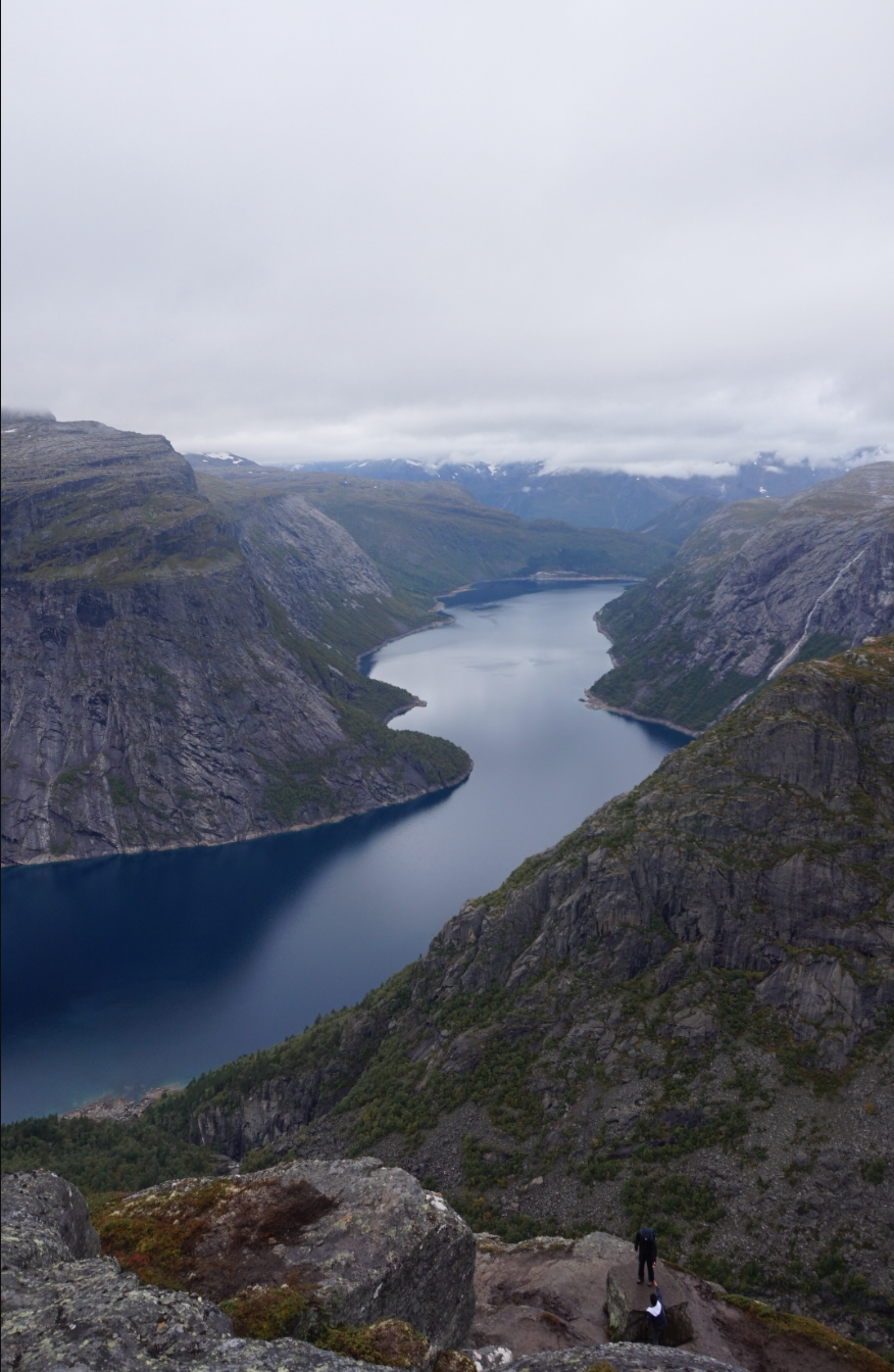 trolltunga view over the fjord