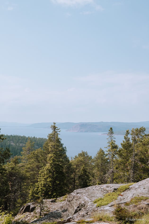 view from utsiktsberget trysunda