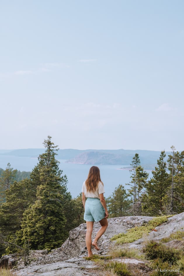 view from utsiktsberget trysunda