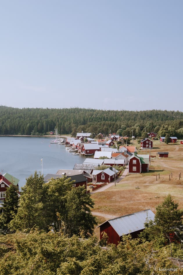 the view from Flaggberget Trysunda