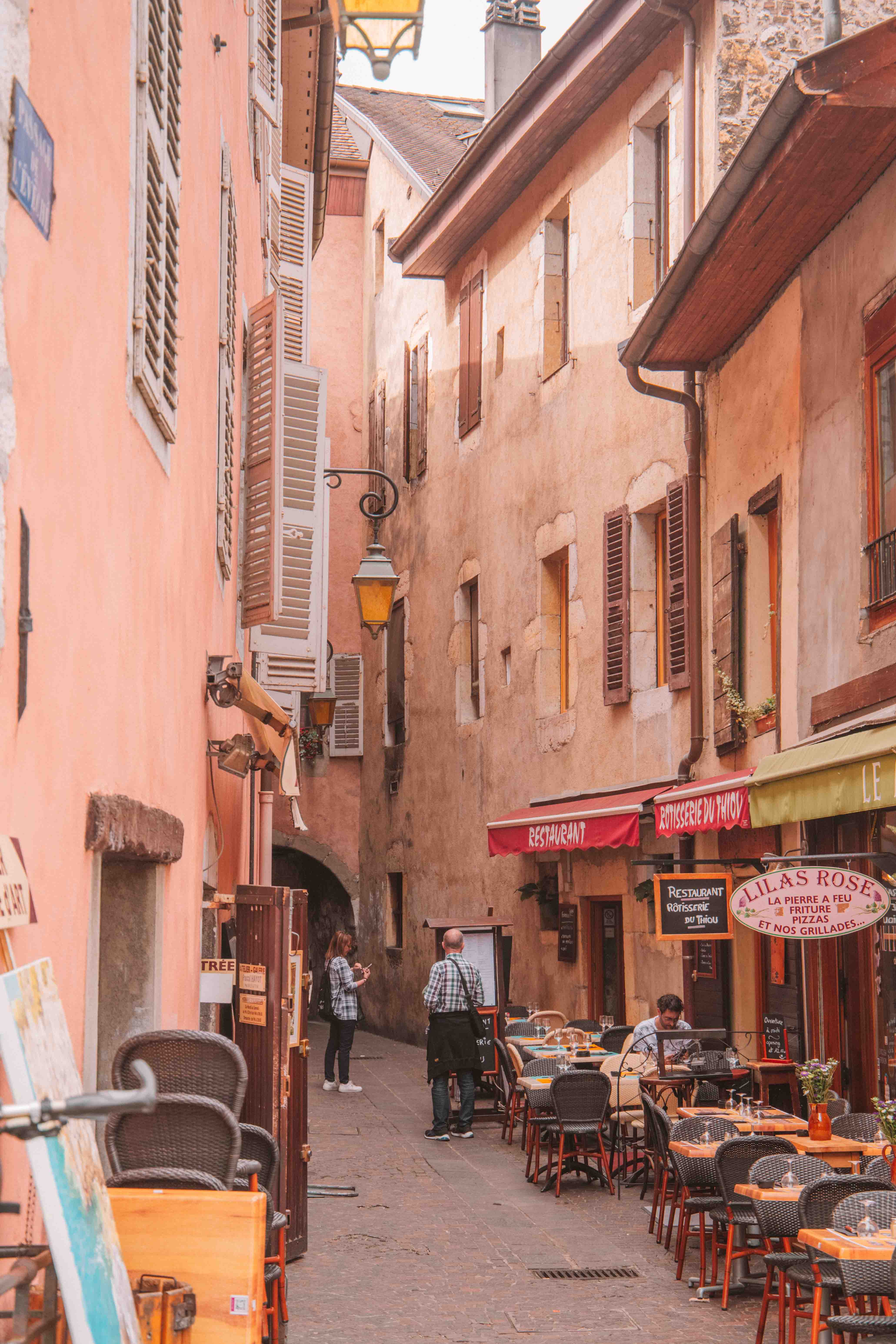 cosy street in annecy france