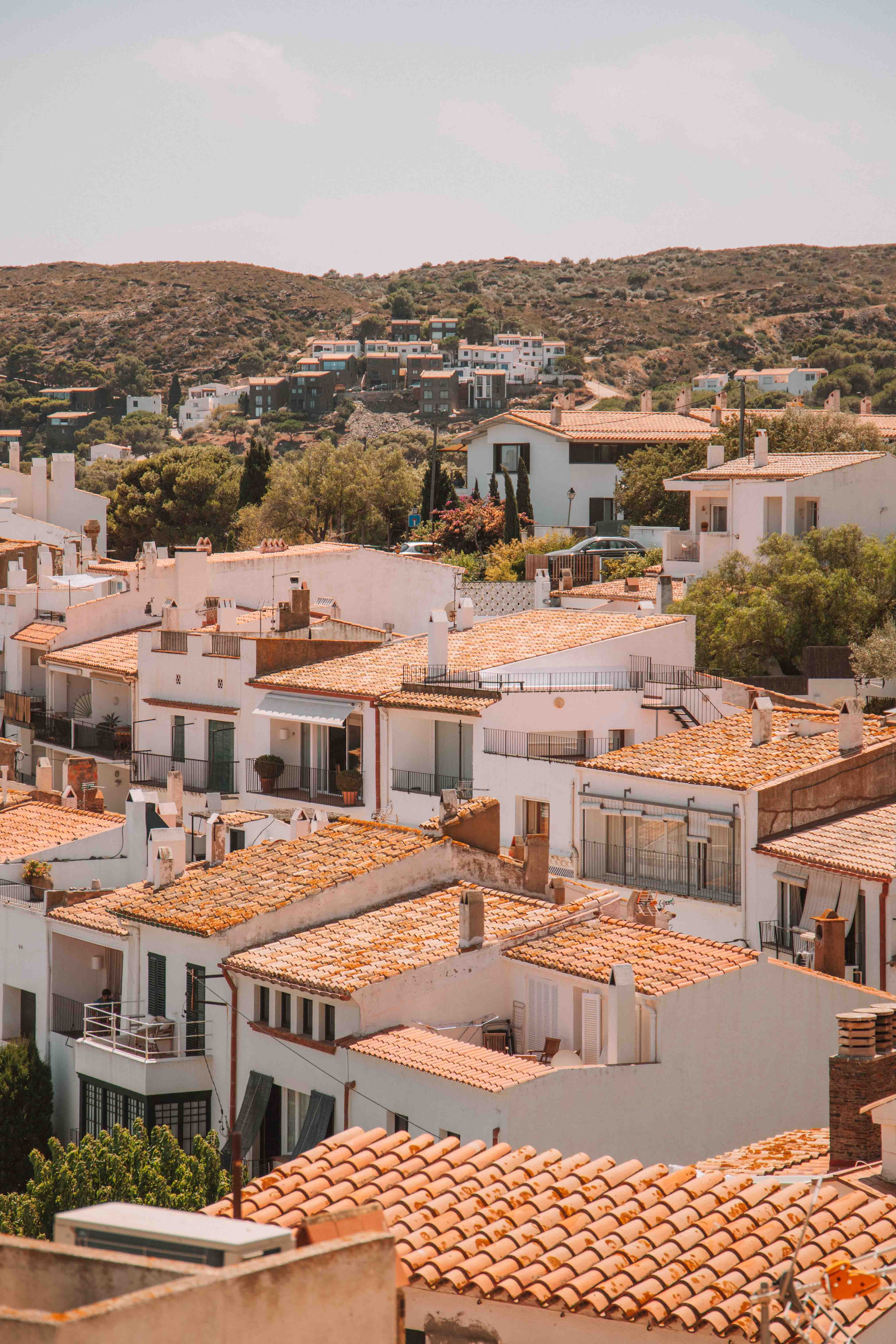 view over cadaques from Santa Maria de Cadaqués