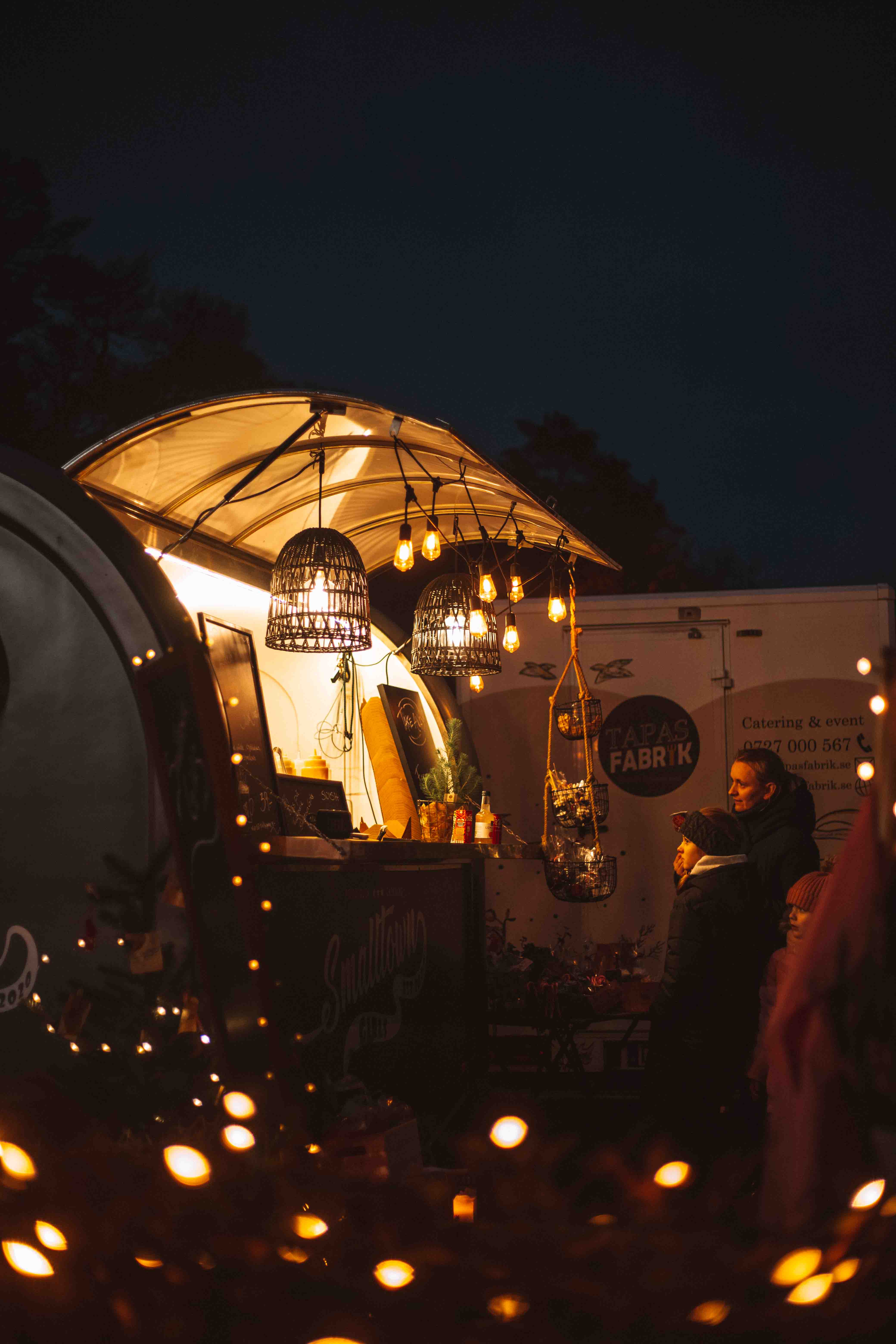 Market stall at Tjölöholms slott christmas market