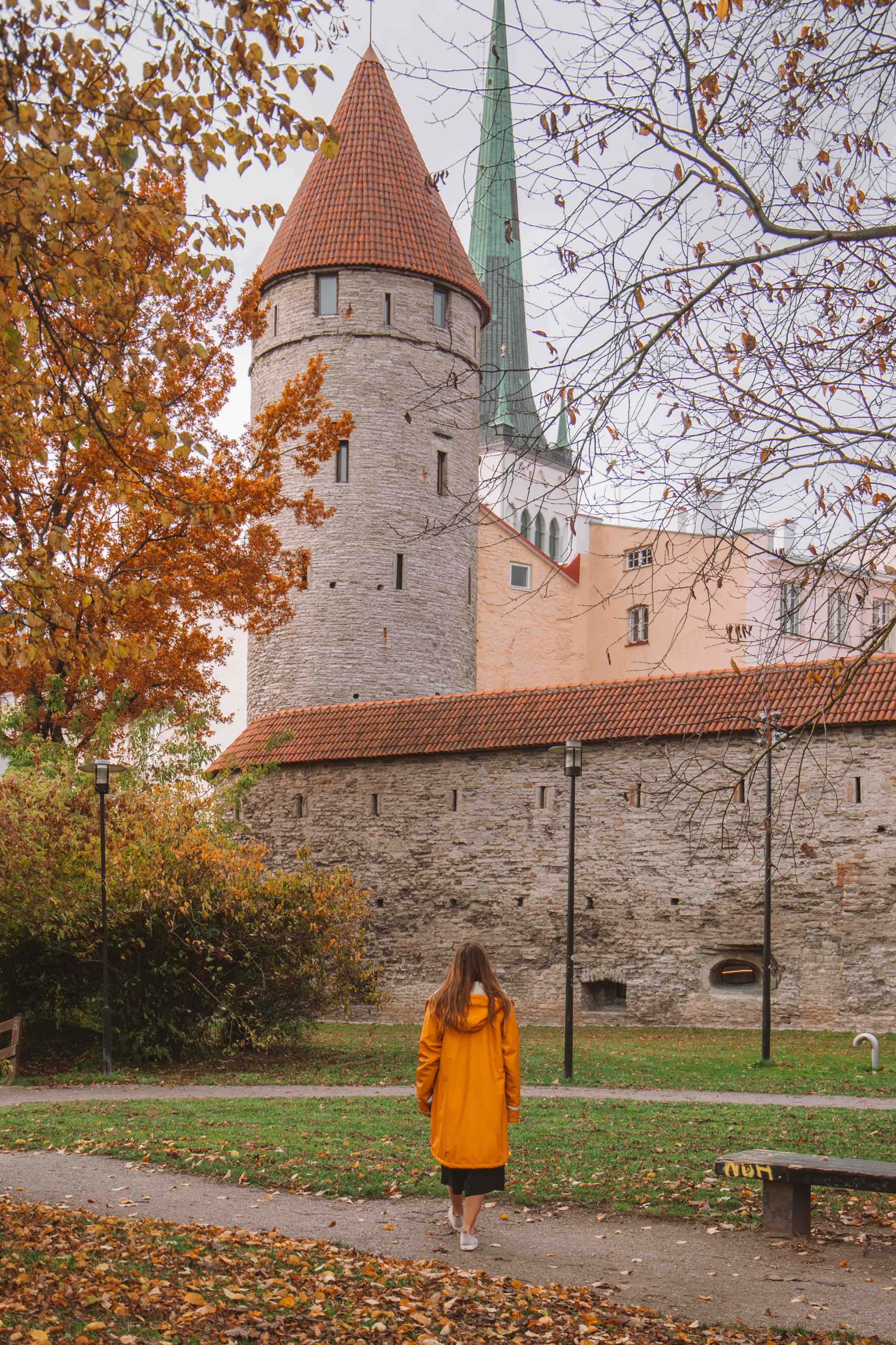 Tallinn old town from outside the maritime museum