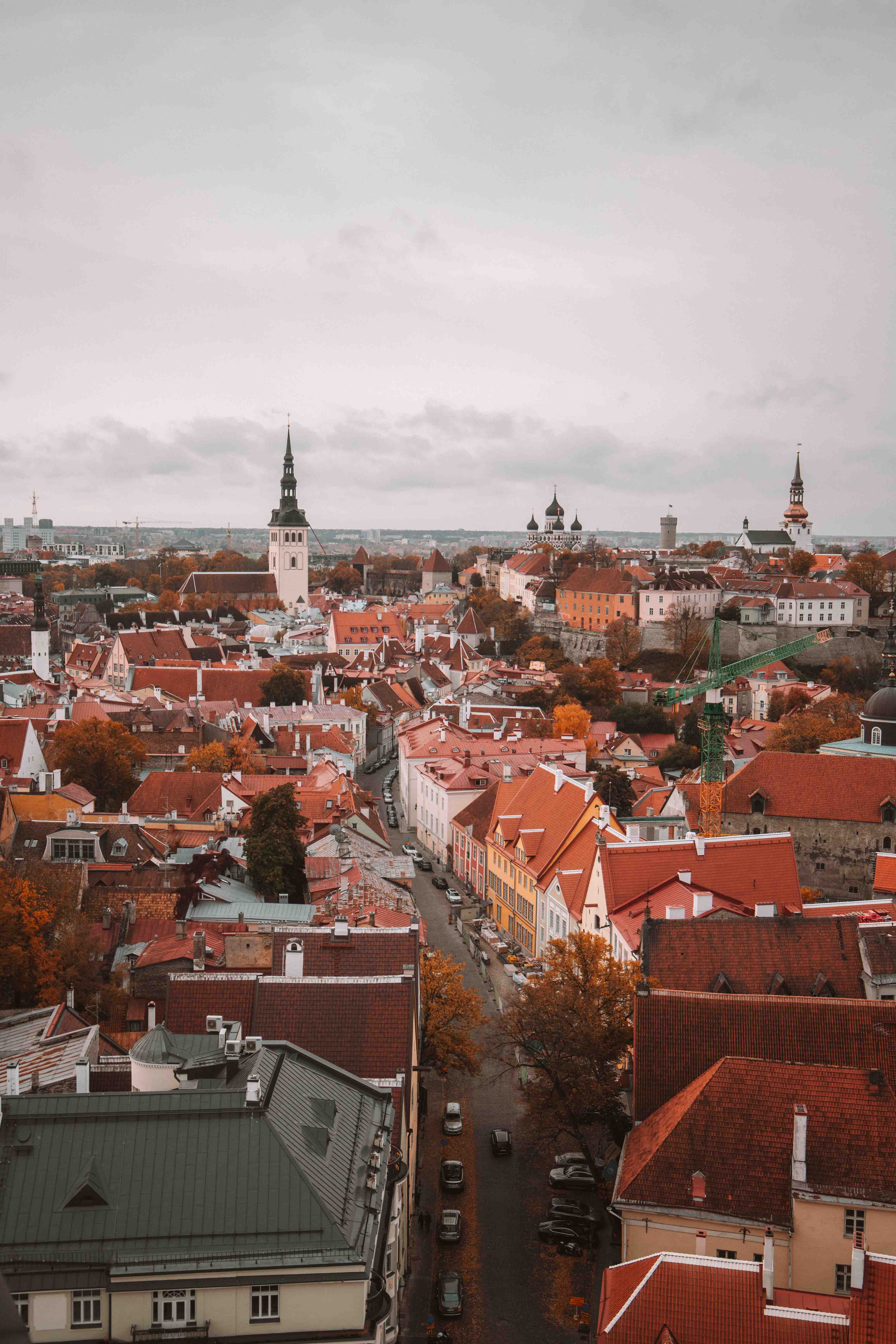 view from St Olav's church, tallinn