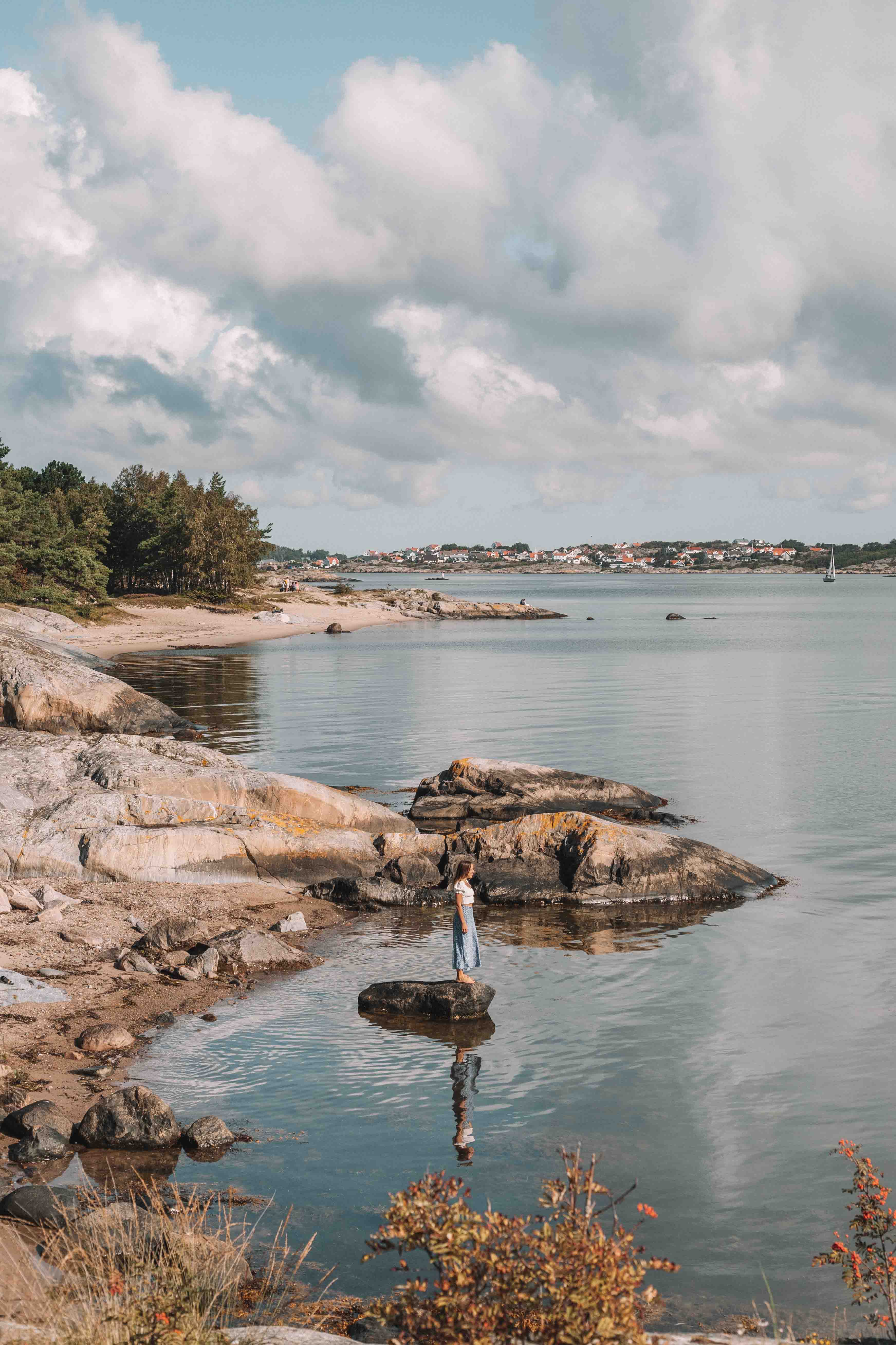 the sandy beach on vrångö