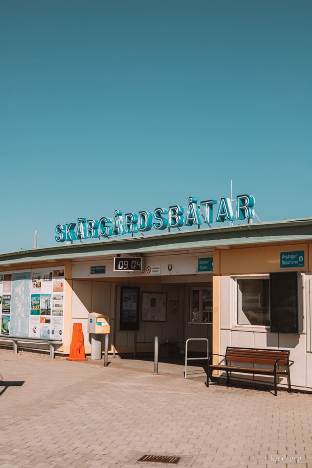 the ferry terminal at saltholmen with boats to gothenburgs southern archipelago