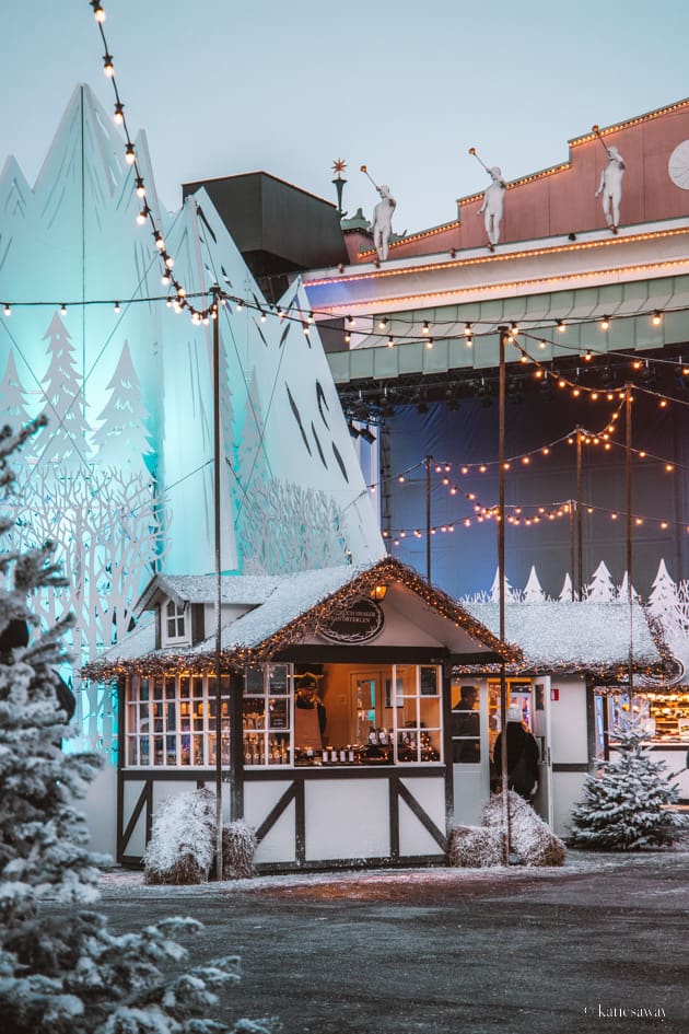 The winter market at Liseberg christmas market in gothenburg