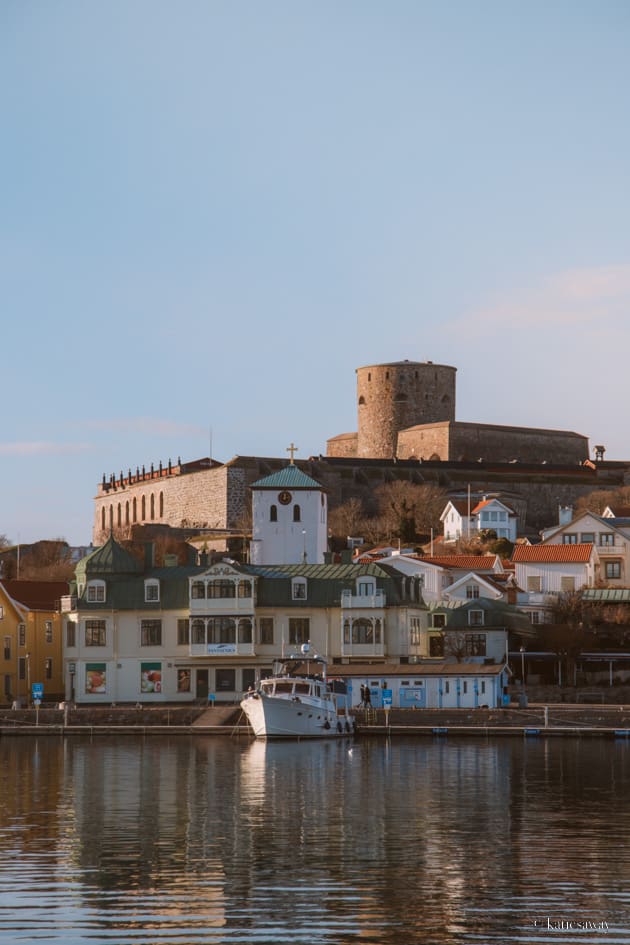 View of Marstrand and Carlstens Fästning across the water