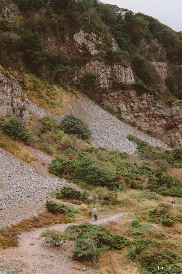 Rocky cliffs of Hovs Hallar Nature Reserve