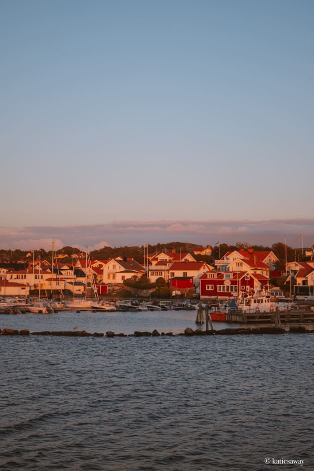Sunset on the island of Styrsö in the gothenburg archipelago